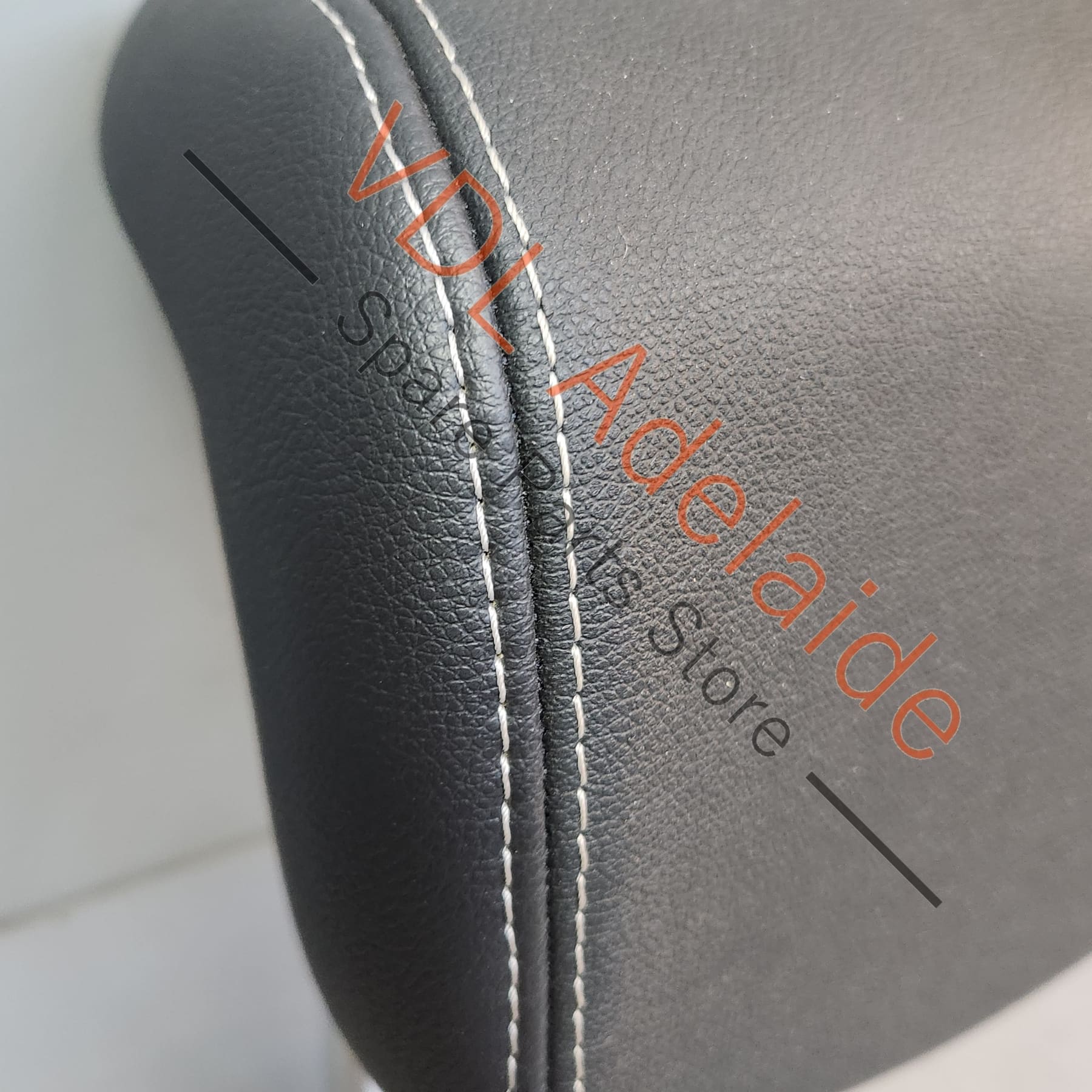 Renault Megane 3 Rear Seat Middle Headrest 864600030R Leather white stitch - Image 2