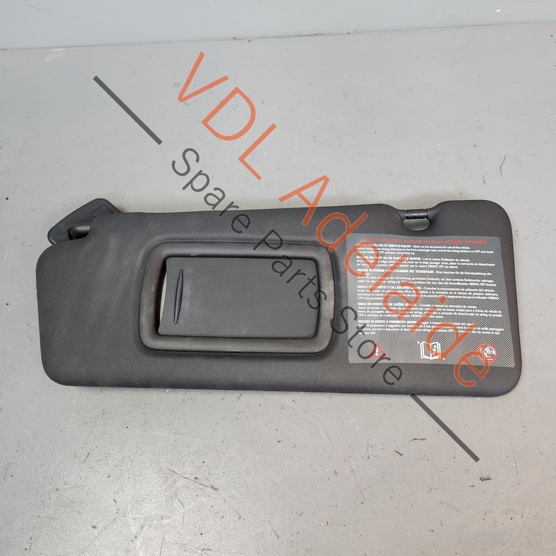Renault Megane 3 D95 Left Side Sunvisor Sun Visor 964013549R Black