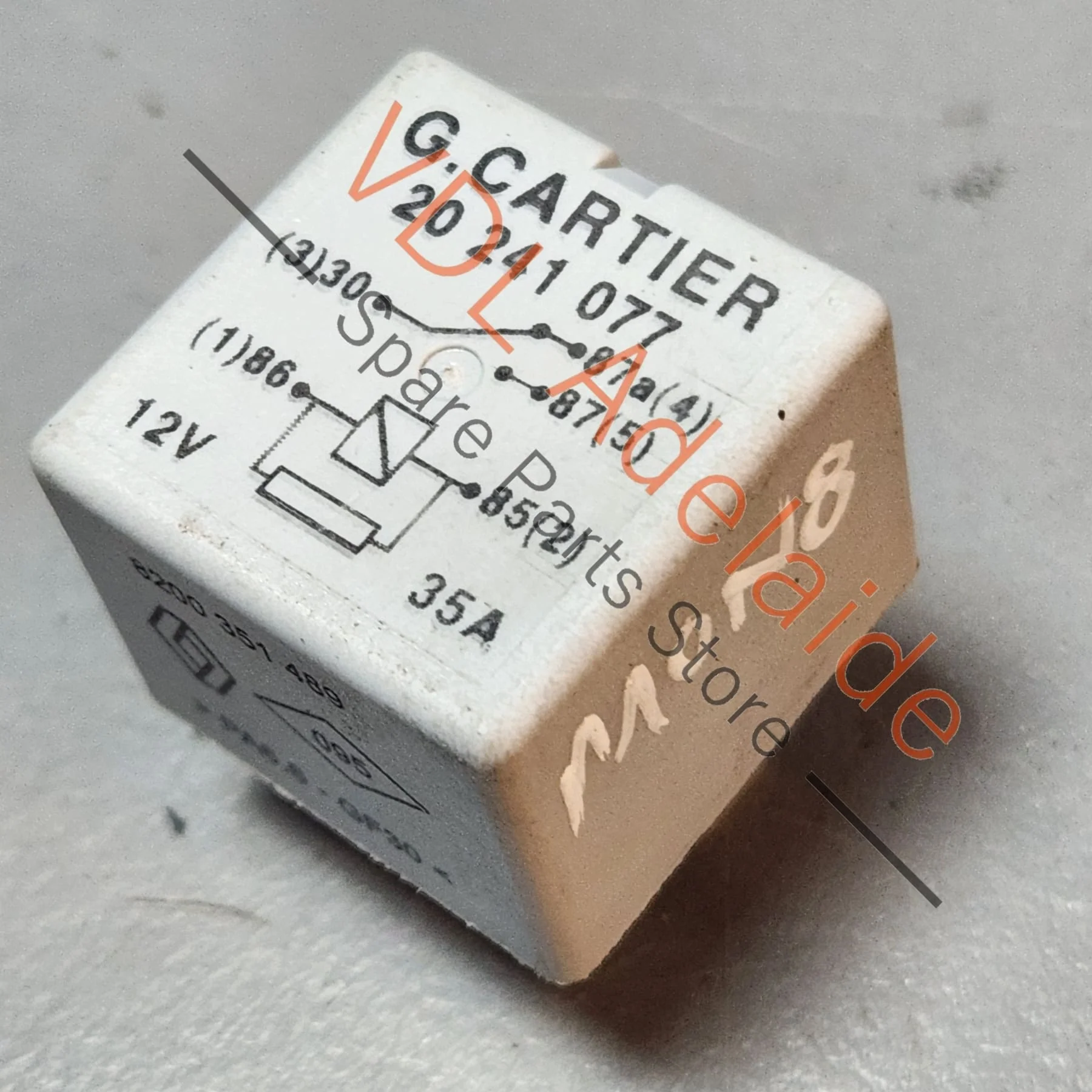 Renault Megane 3 8200351489 12v Grey Relay V23074-a1201 x93 Relay Fuse