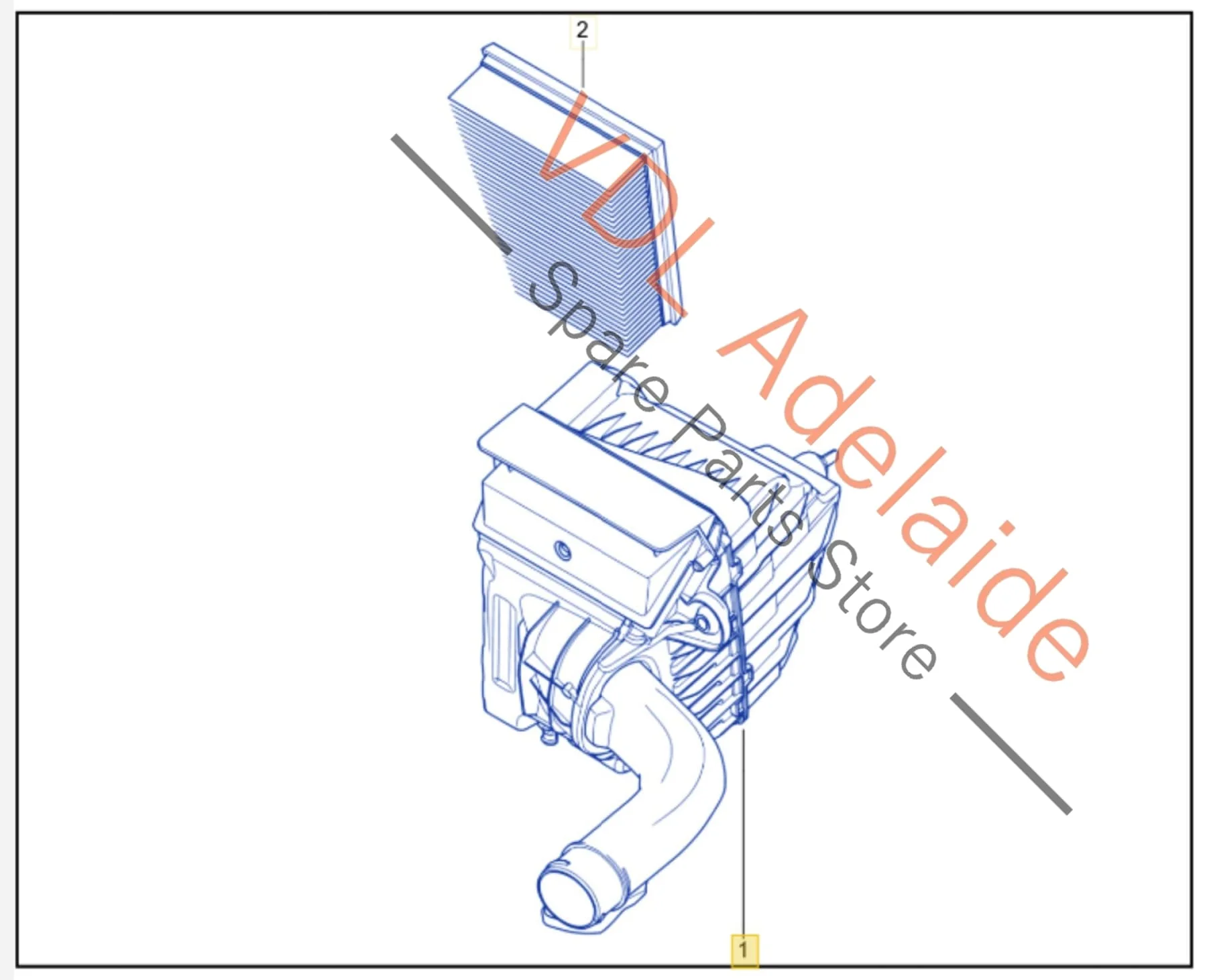 Renault Megane 3 RS250 RS265 RS275 Air Filter Box Complete Stock Standard 8200883761 - Image 2