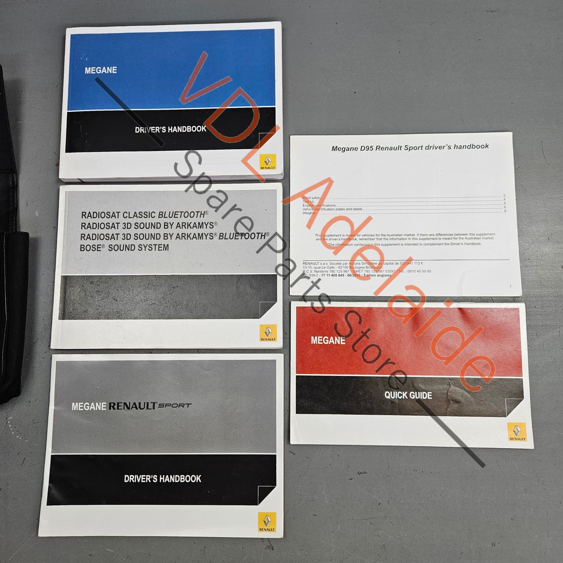 Renault Megane RS250 RS265 S275 Set of Owners Books Manuals - Image 4