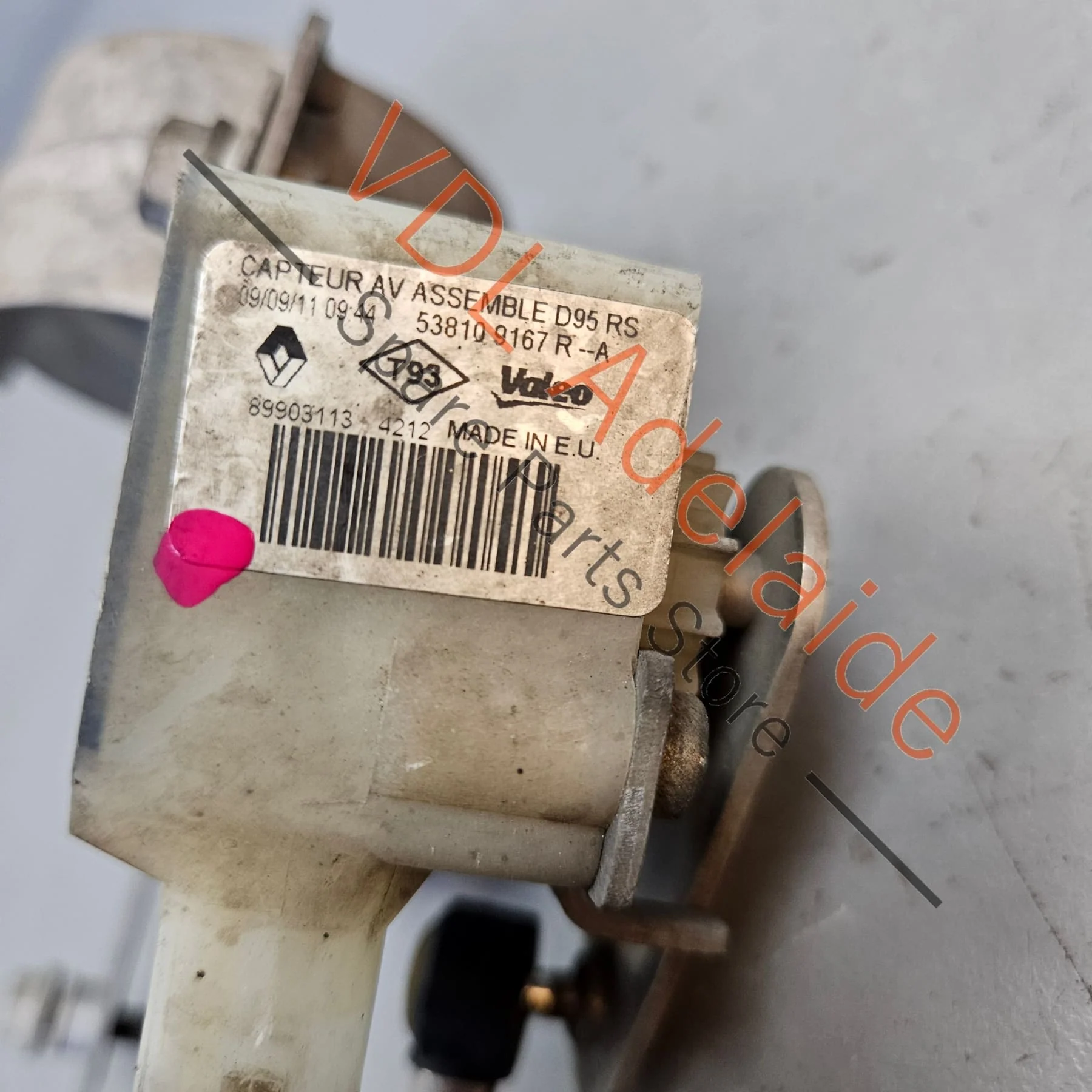 Renault Megane Front Right Suspension Height Level Sensor 538109167R - Image 4