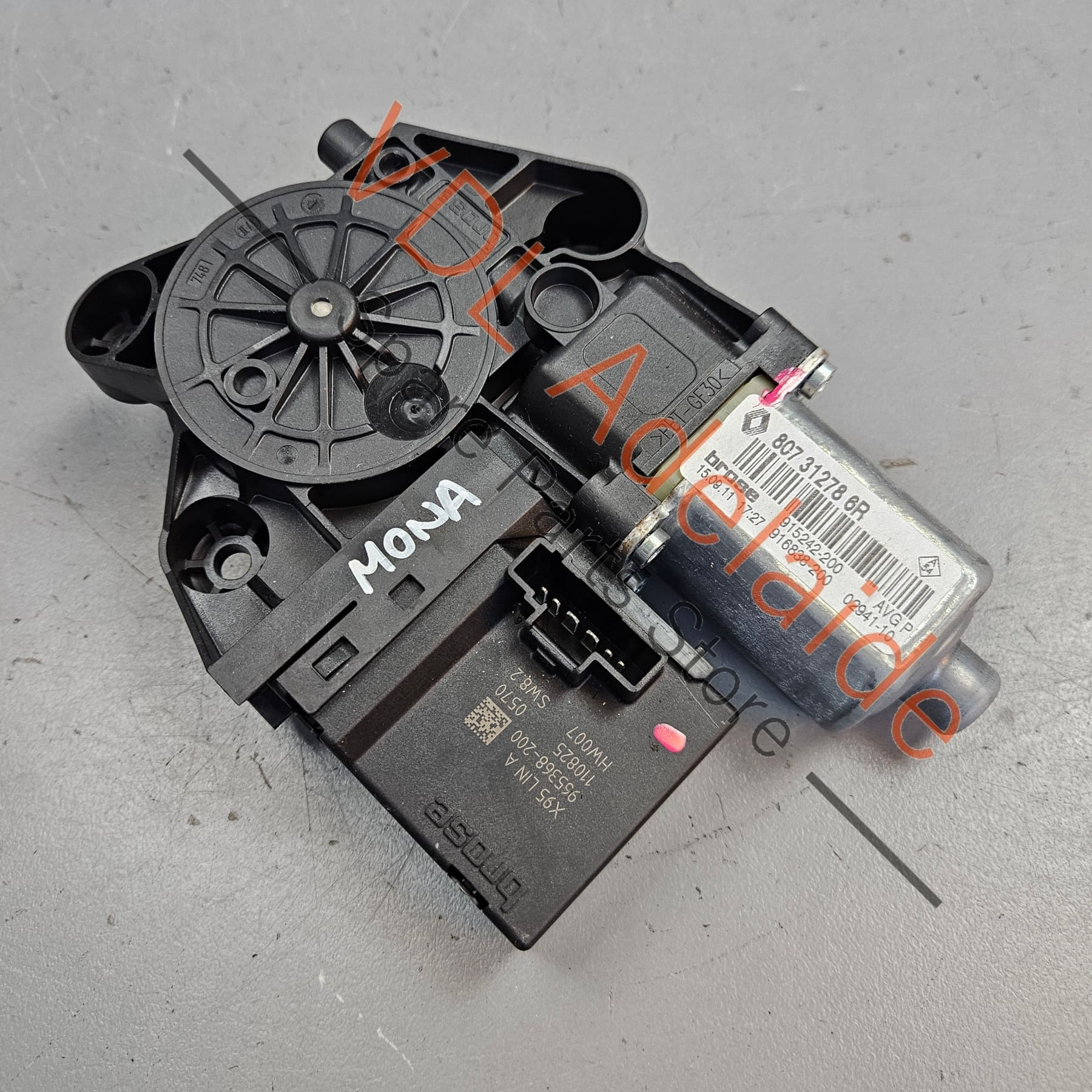 Renault Megane Clio Passenger Side Window Motor 807312786R
