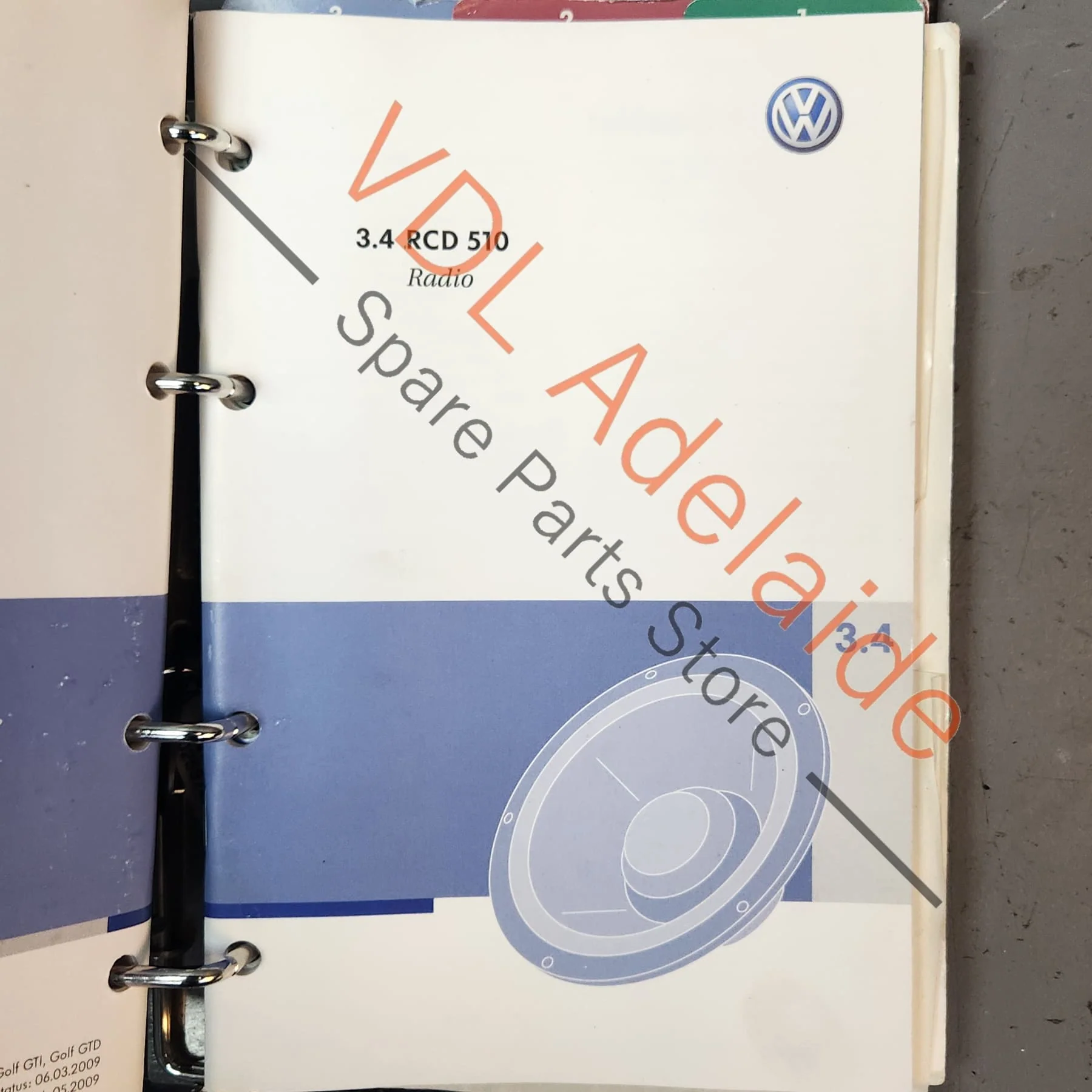 VW Golf MK6 Gti Set of Owners Books Manuals with Pouch Folder - Image 8