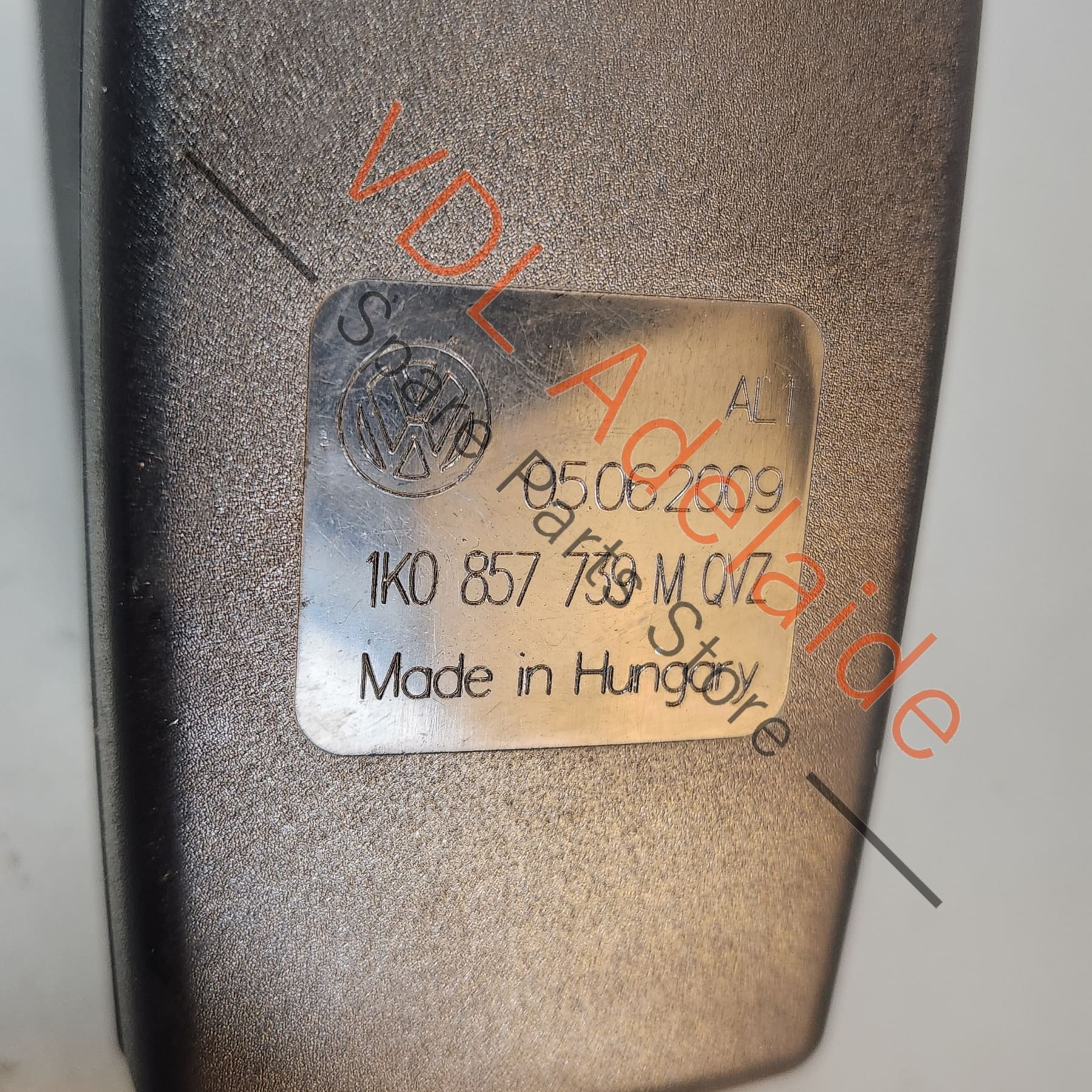 Volkswagen VW Golf Mk6 Rear Centre Double Seat Belt Buckle 1K0857739 M QVZ NOR5 - Image 7