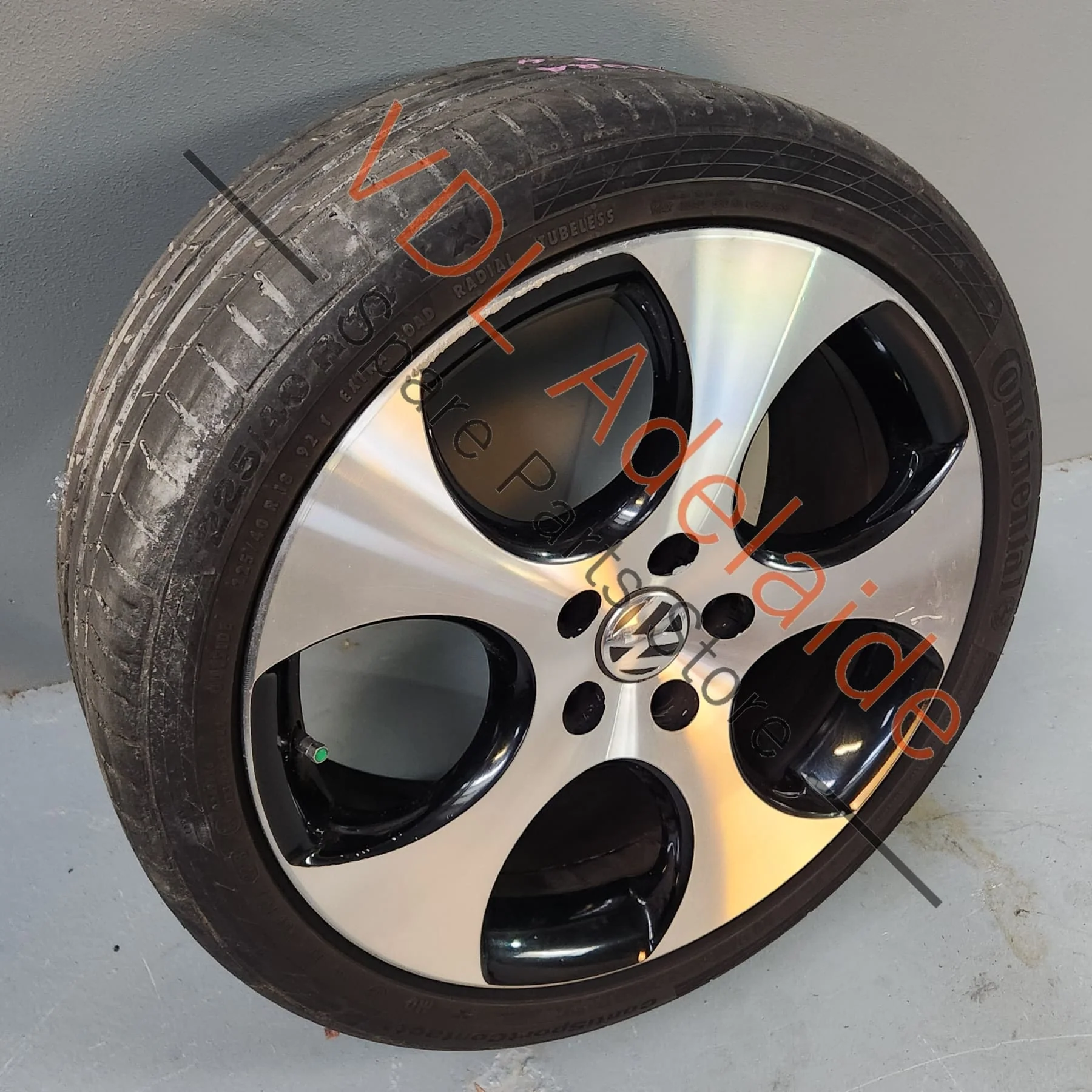 Genuine VW Golf MK6 18in Gti Detroit Machined Face Alloy Wheel 18x7.5 ET51 #04 - Image 3