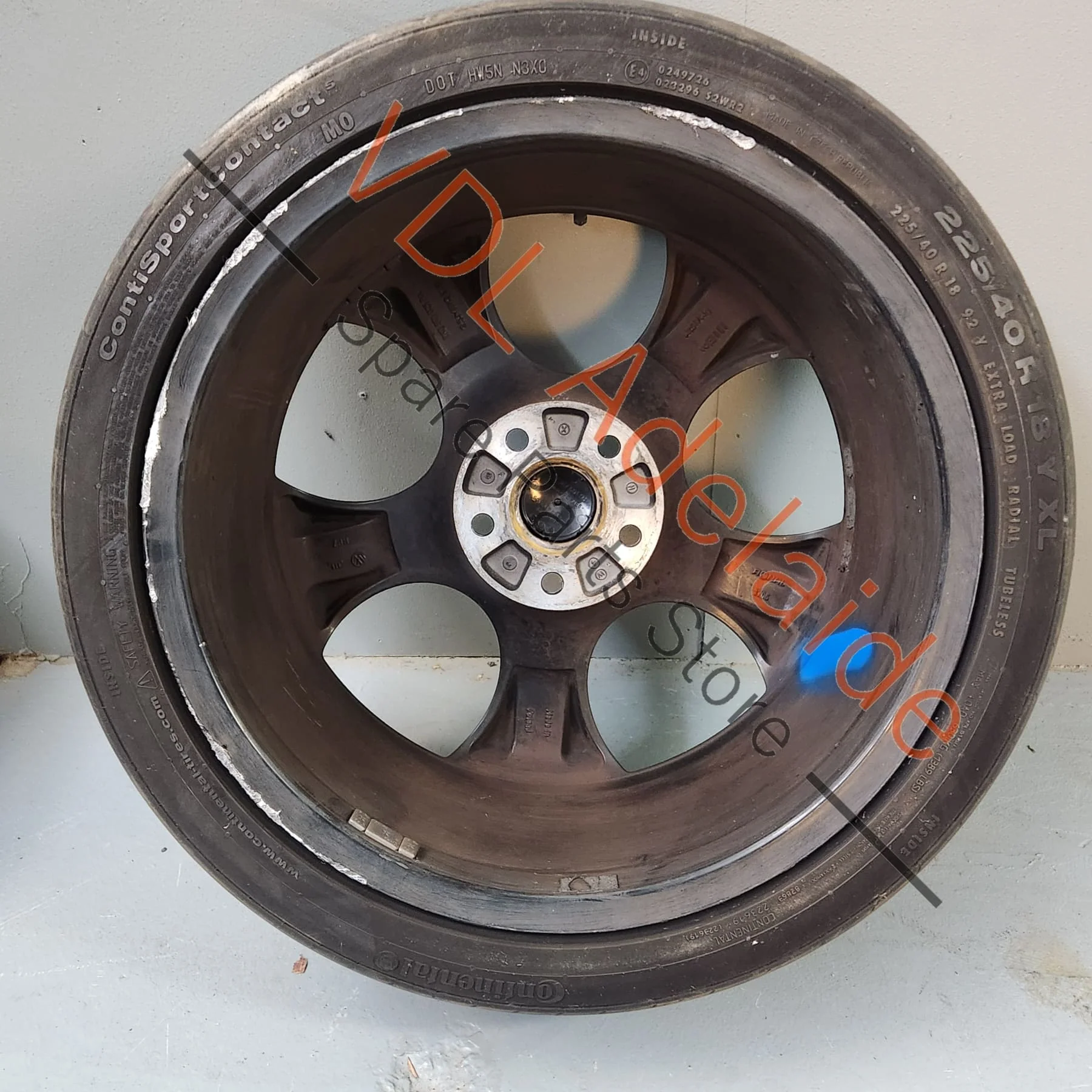 Genuine VW Golf MK6 18in Gti Detroit Machined Face Alloy Wheel 18x7.5 ET51 #04 - Image 9