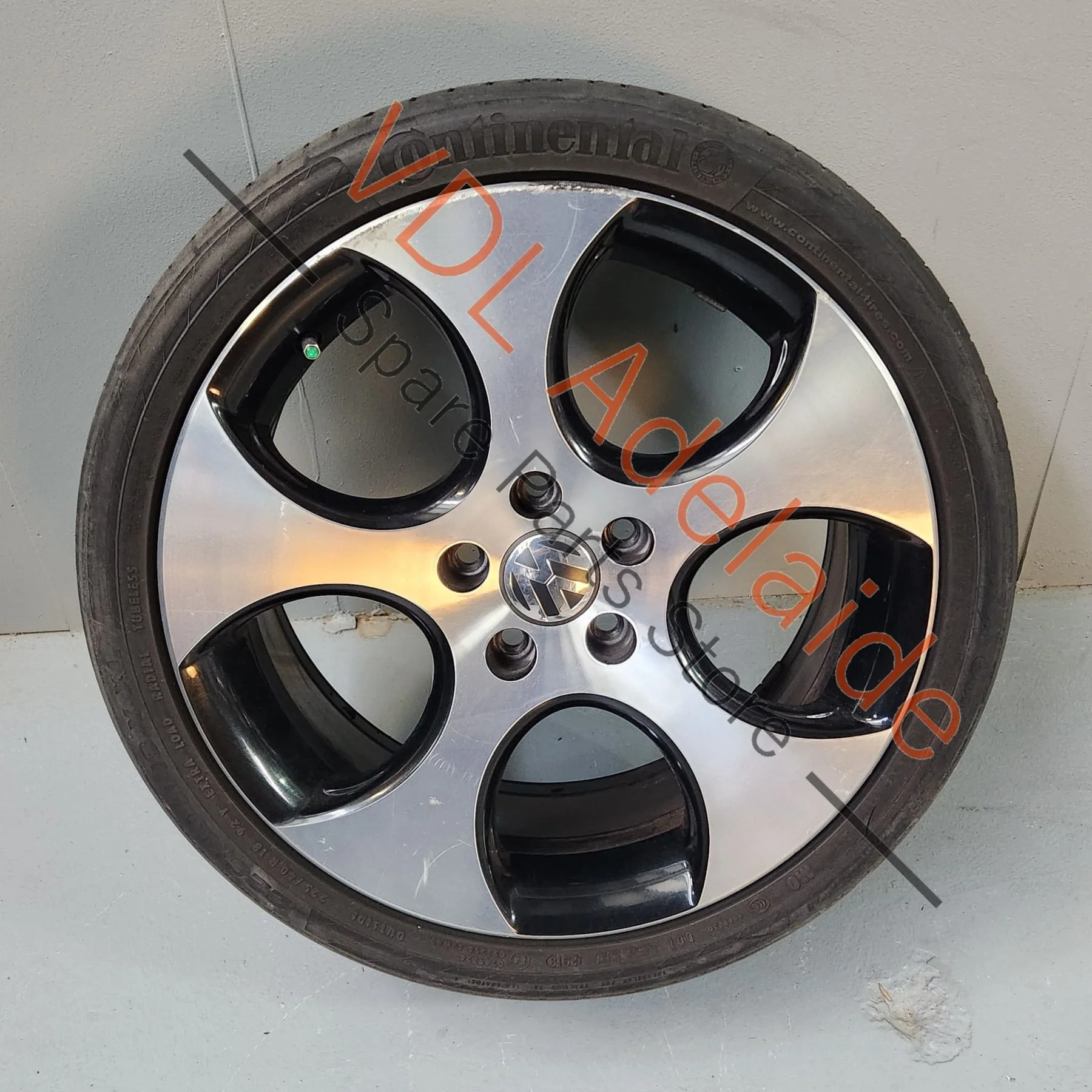 Genuine VW Golf MK6 18in Gti Detroit Machined Face Alloy Wheel 18x7.5 ET51 #03