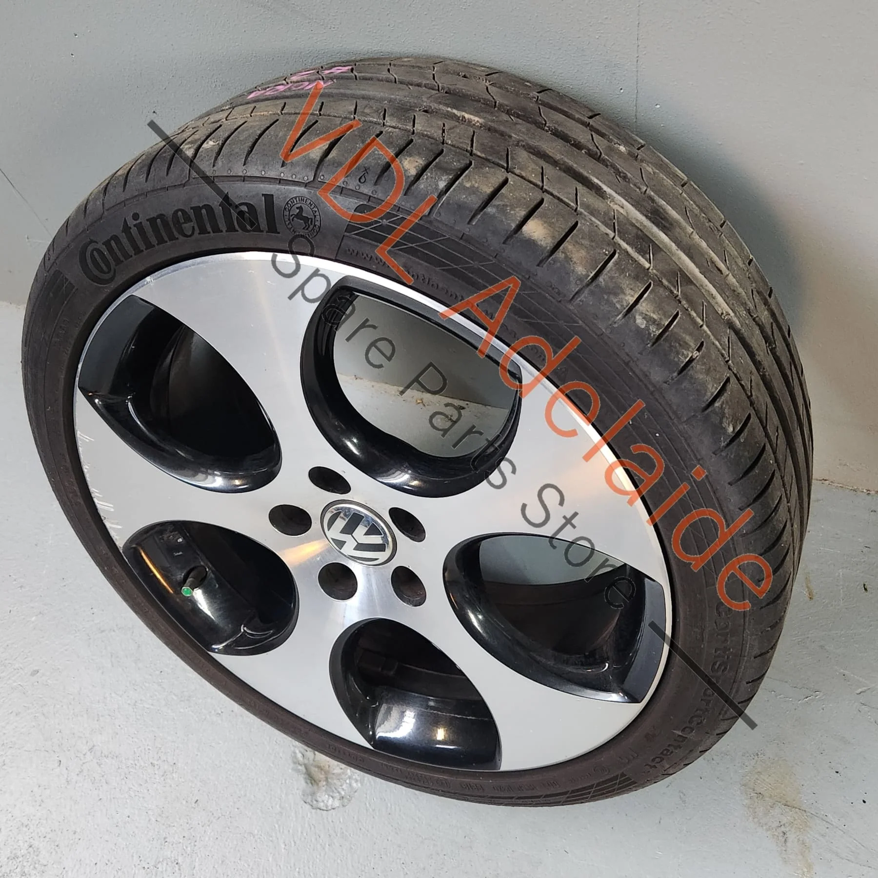 Genuine VW Golf MK6 18in Gti Detroit Machined Face Alloy Wheel 18x7.5 ET51 #02 - Image 2