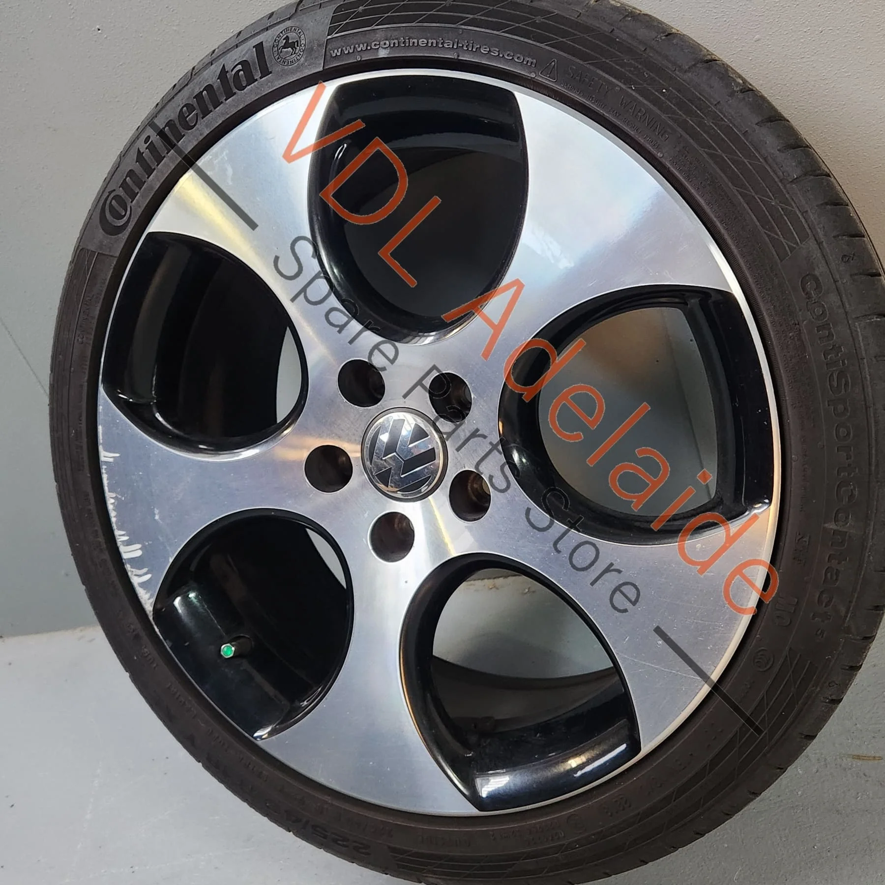 Genuine VW Golf MK6 18in Gti Detroit Machined Face Alloy Wheel 18x7.5 ET51 #02 - Image 6