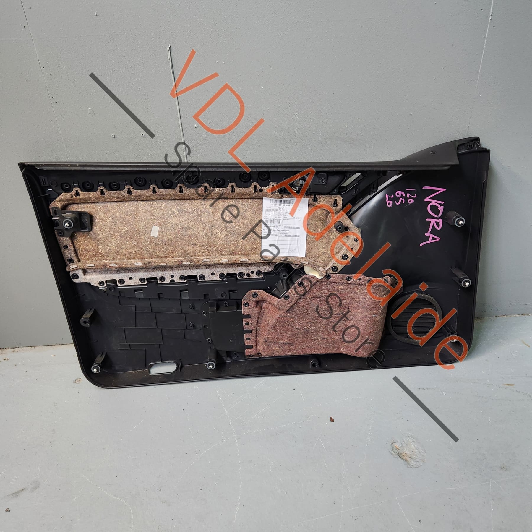 VW Golf MK6 2dr Cloth Right Front Door Trim Card 5K3867022A M0W - Image 7