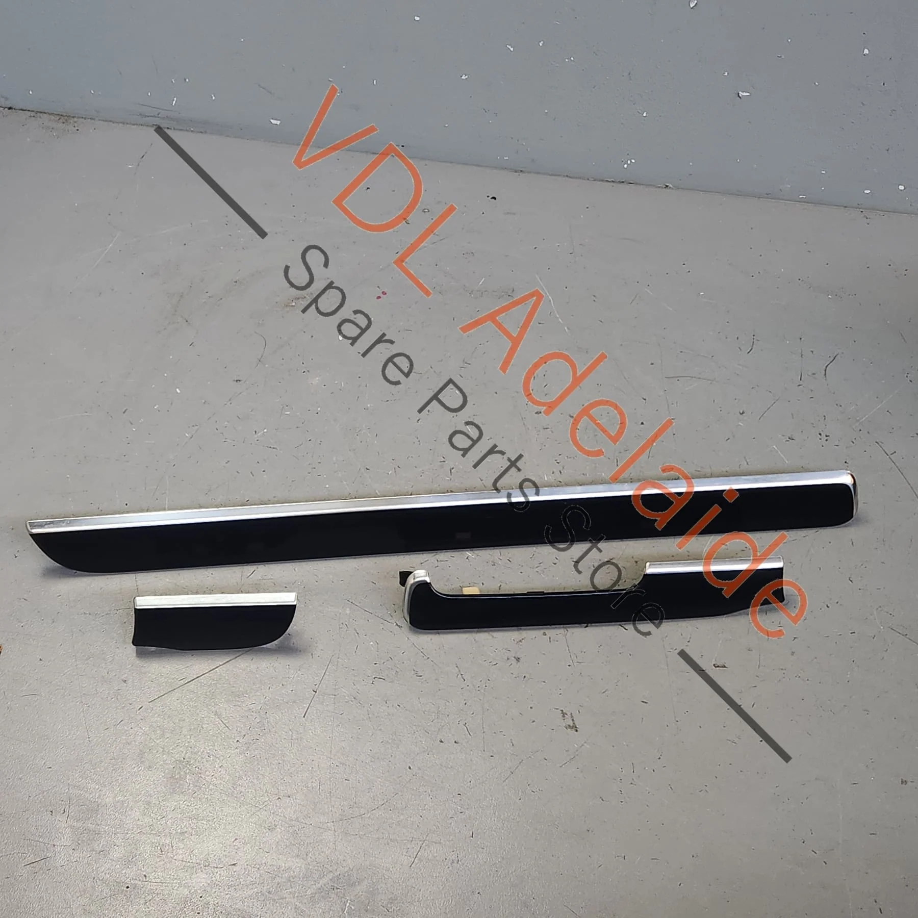 VW Golf GTi Mk6 Linette Black Chrome Dashboard Dash Trim Insert Set for RHD - Image 2