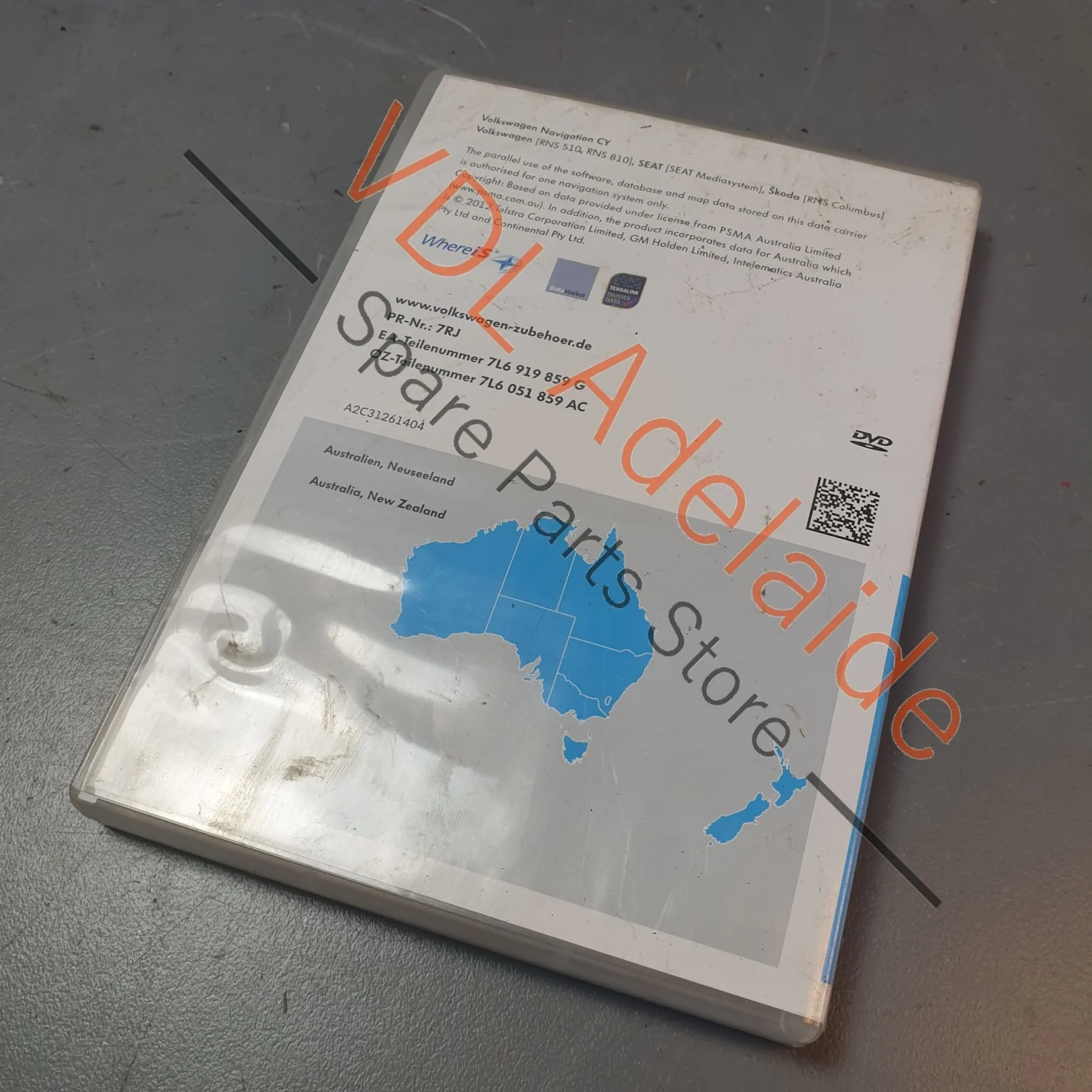 VW Audi Satnav Maps Disc by WhereIs Aus & NZ Version 6 7L6919859G 7L6051859AC - Image 2