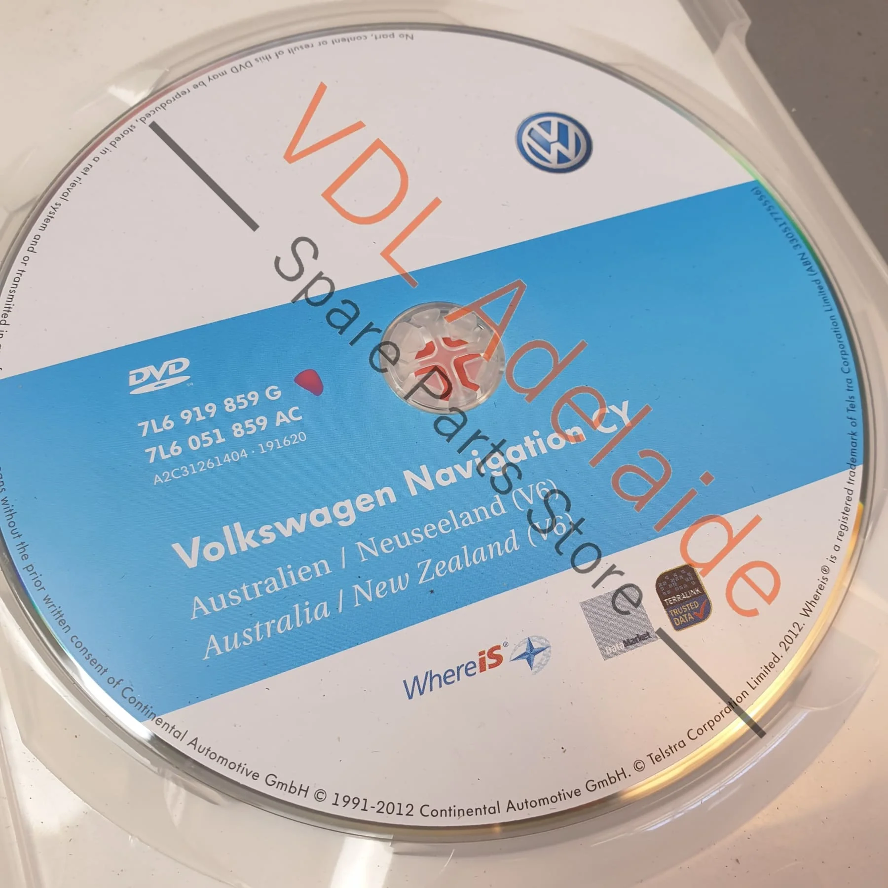 VW Audi Satnav Maps Disc by WhereIs Aus & NZ Version 6 7L6919859G 7L6051859AC - Image 4