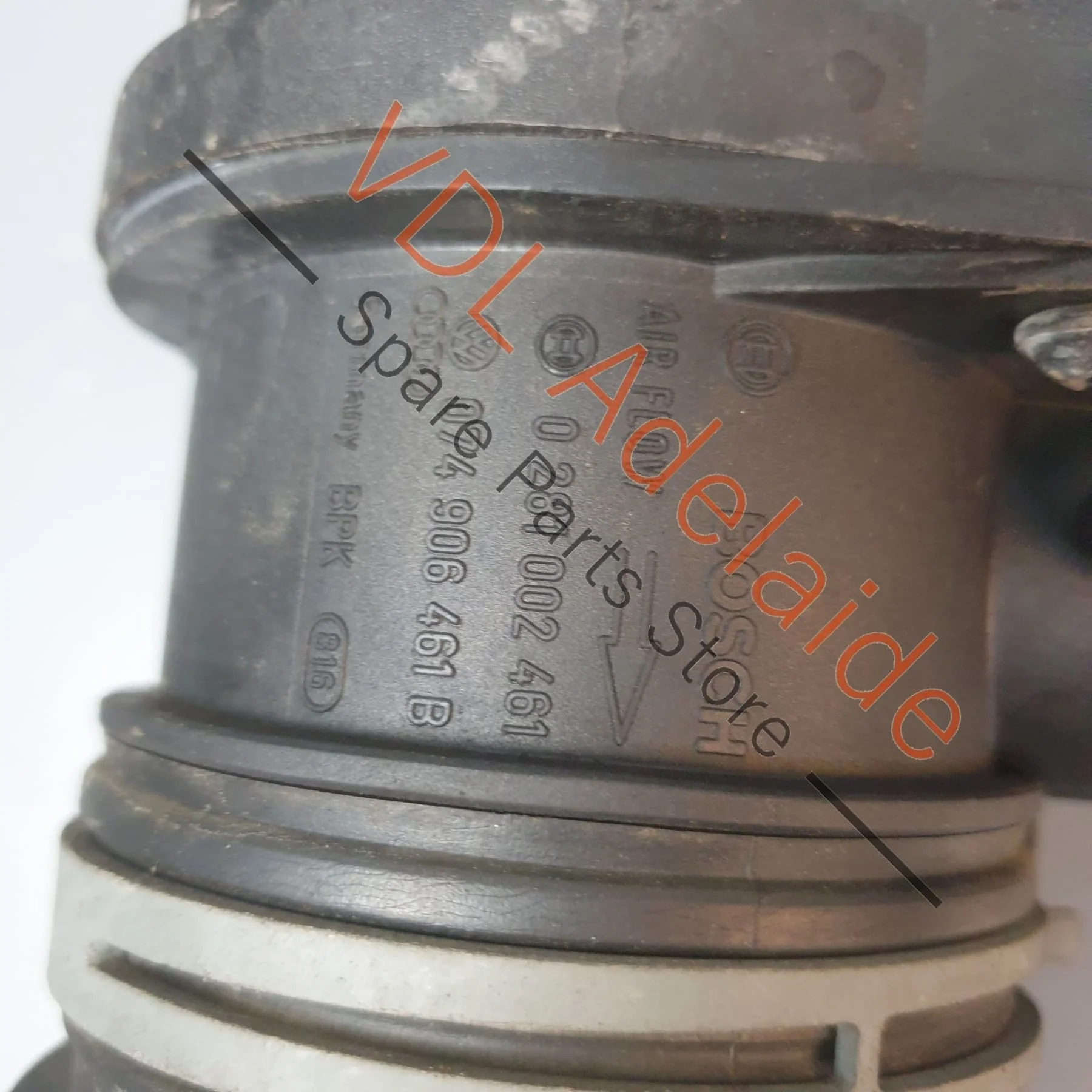 VW Touareg 7L 5.0L Air Filter Left Intake Pipe & MAF Sensor 074906461B - Image 4