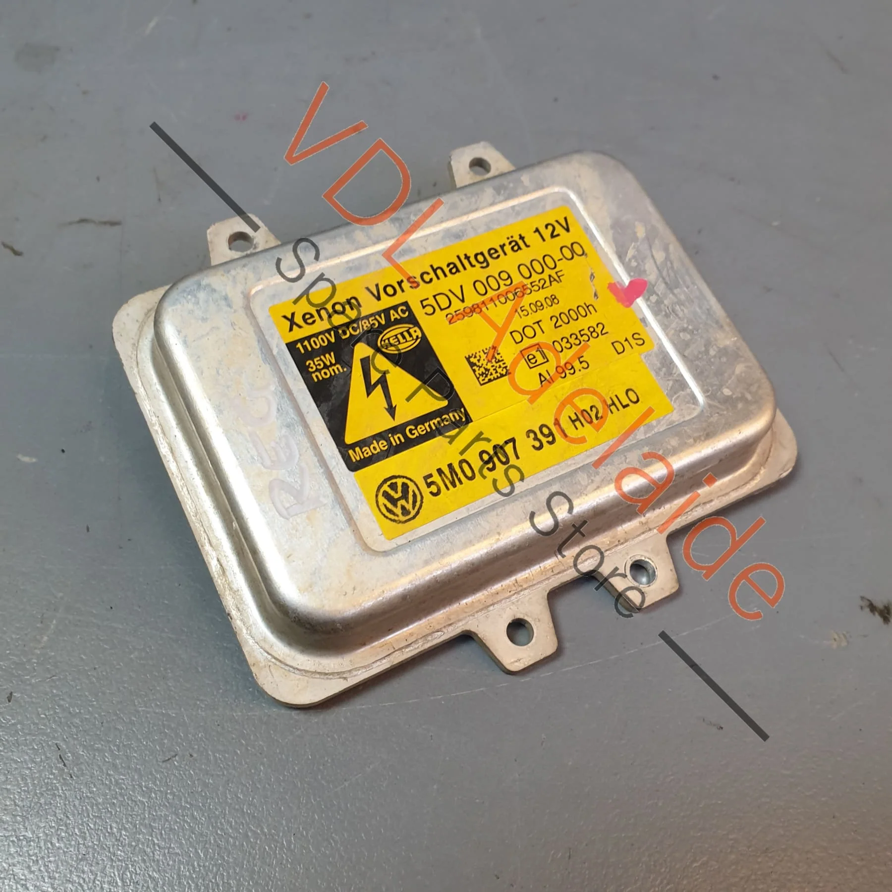 VW Golf MK5 Mk6 Touareg 7L Audi Xenon Headlight Ballast Power Module 5M0907391 5DV009000