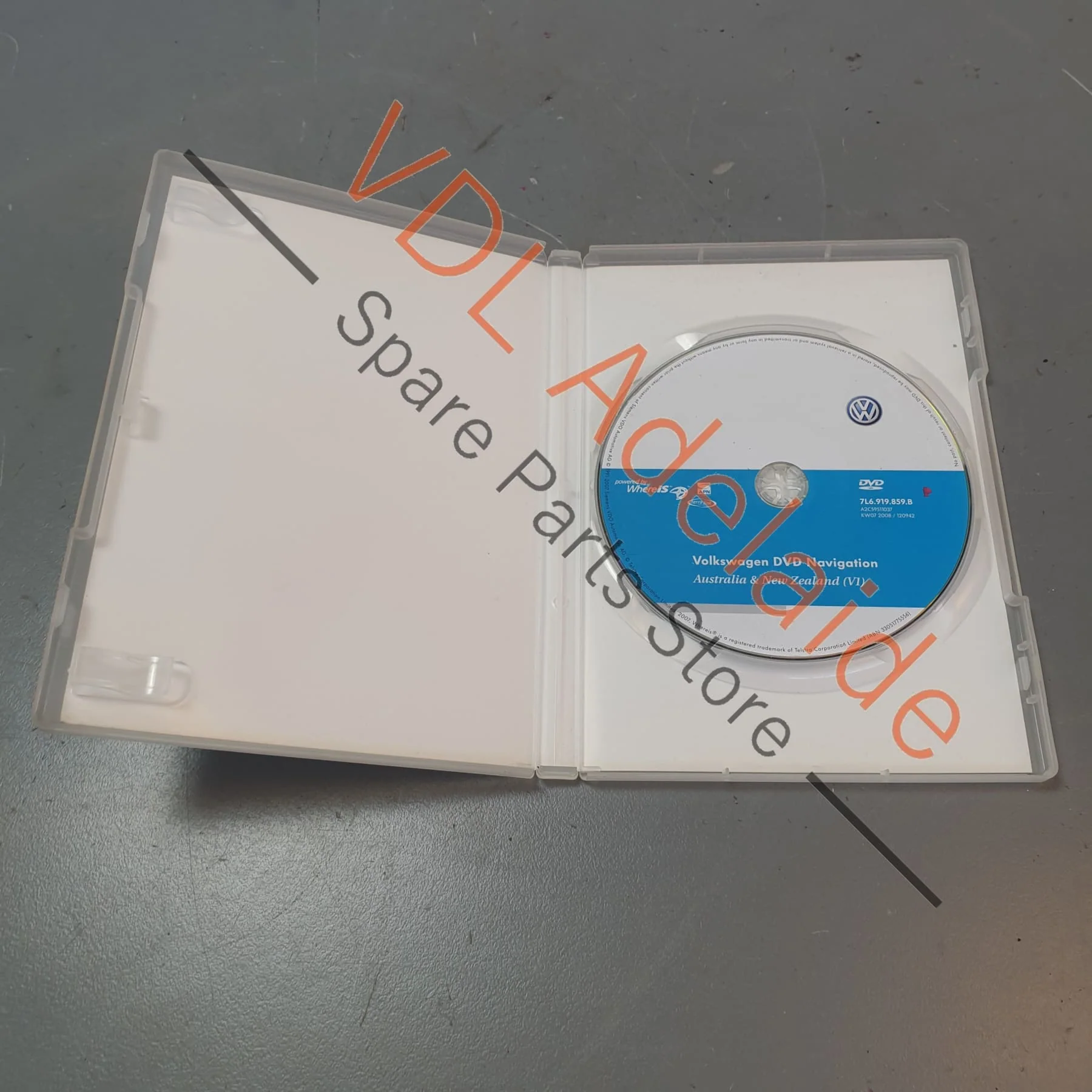 VW Audi Satnav Maps Disc by WhereIs Aus & NZ Version 1 7L6919859B - Image 3