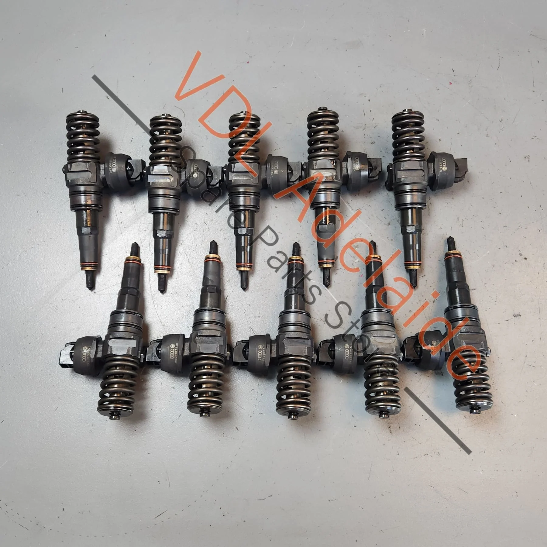 VW Touareg R50 CBWA Diesel Injector set of 10 07Z130073N / 07Z130073NX - Image 3