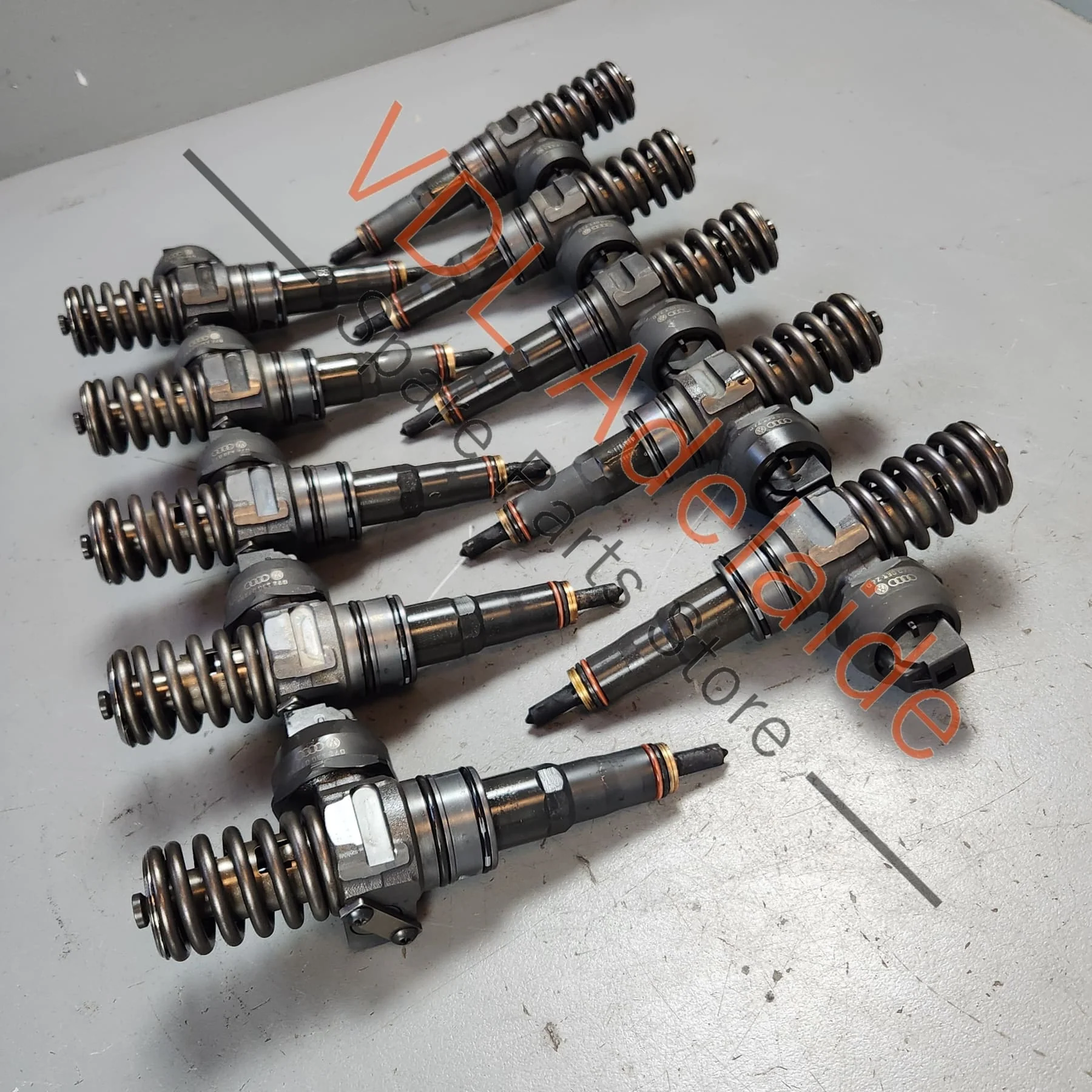 VW Touareg R50 CBWA Diesel Injector set of 10 07Z130073N / 07Z130073NX - Image 5