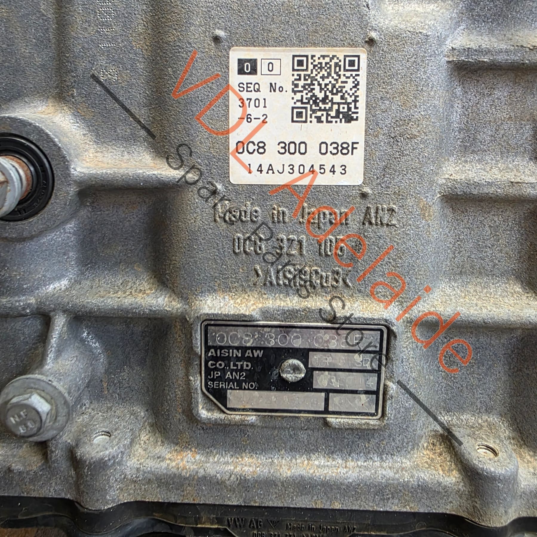 VW Volkswagen Touareg 7P 2011-2018 Gearbox Automatic Auto Transmission NXK 0C8300038F TR81SD - Image 5