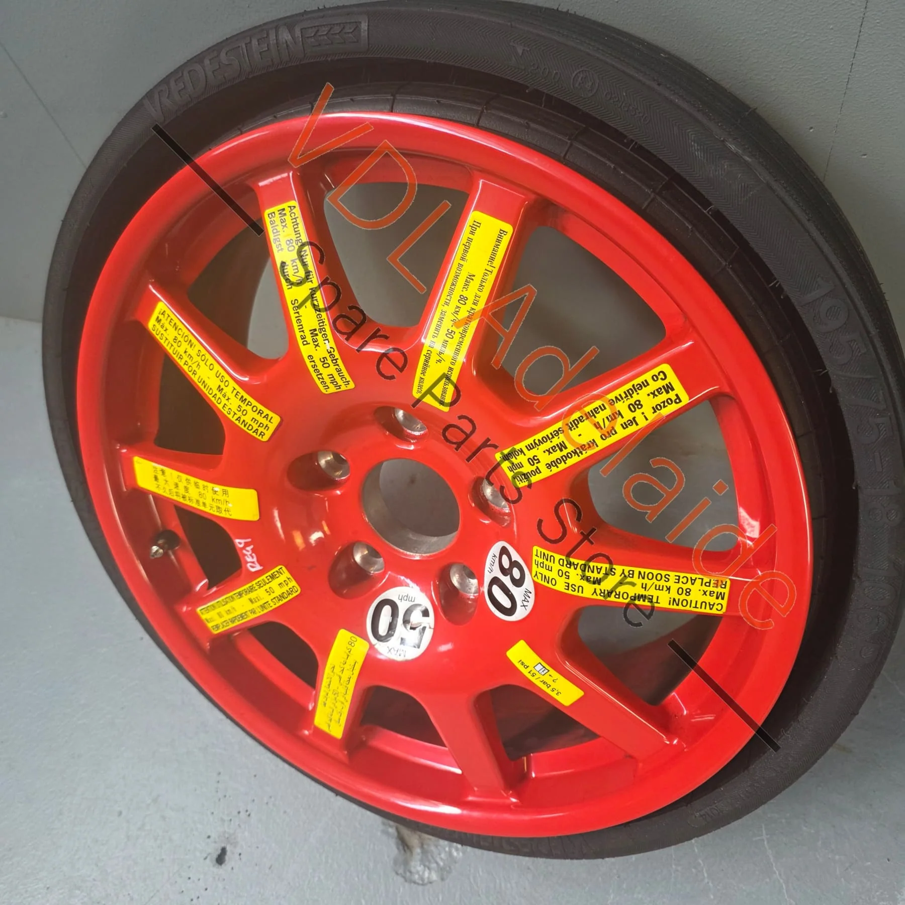 Volkswagen Touareg Audi Q7 Porsche Cayenne Collapsible Spare Wheel Space Saver 7P0601027 - Image 2