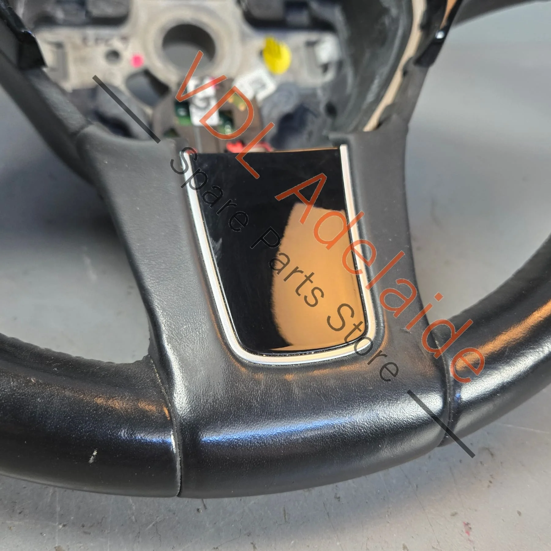 VW Touareg 7P Steering Wheel Black Leather 7P6419091 NGB Including switches 155xxxkm - Image 4