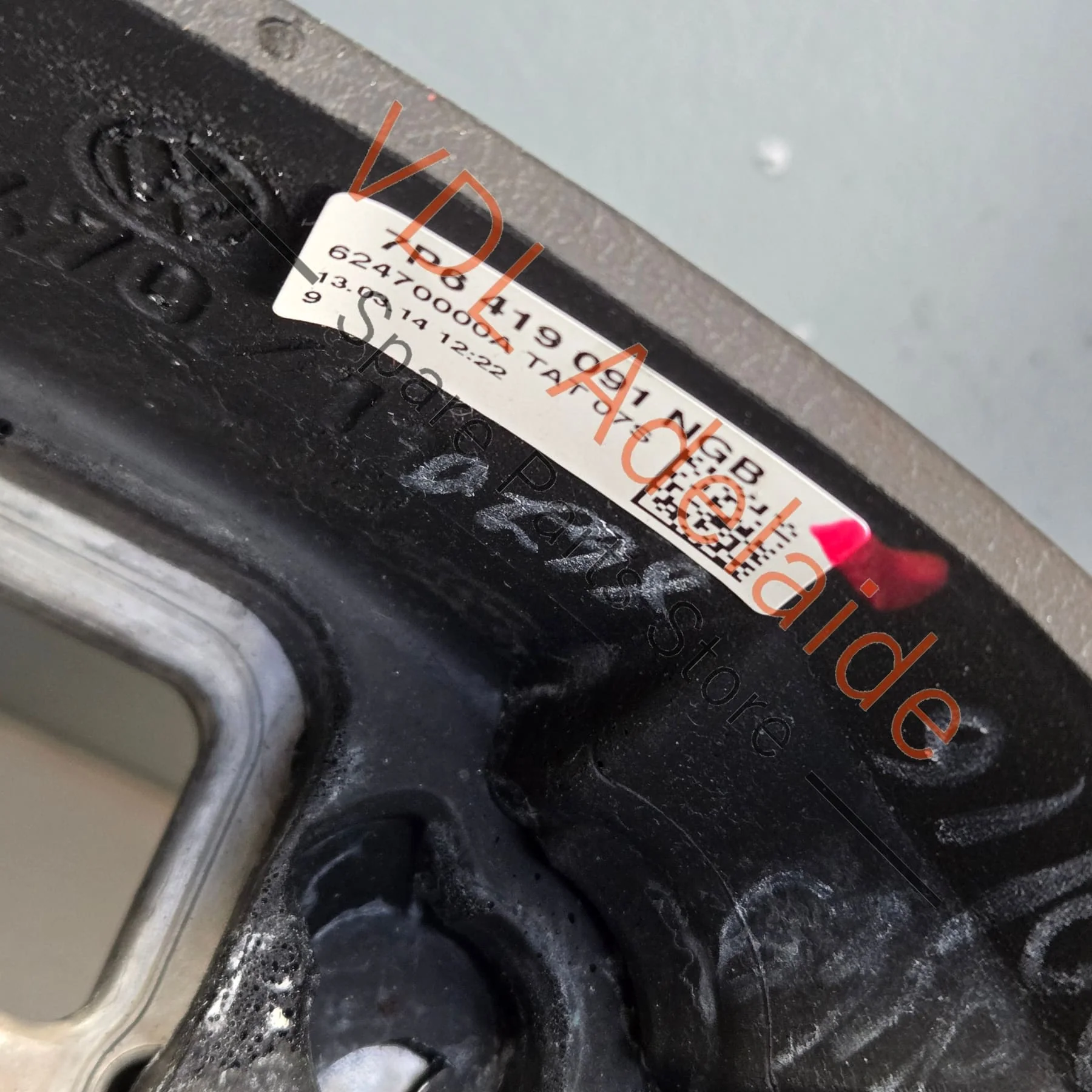 VW Touareg 7P Steering Wheel Black Leather 7P6419091 NGB Including switches 155xxxkm - Image 8
