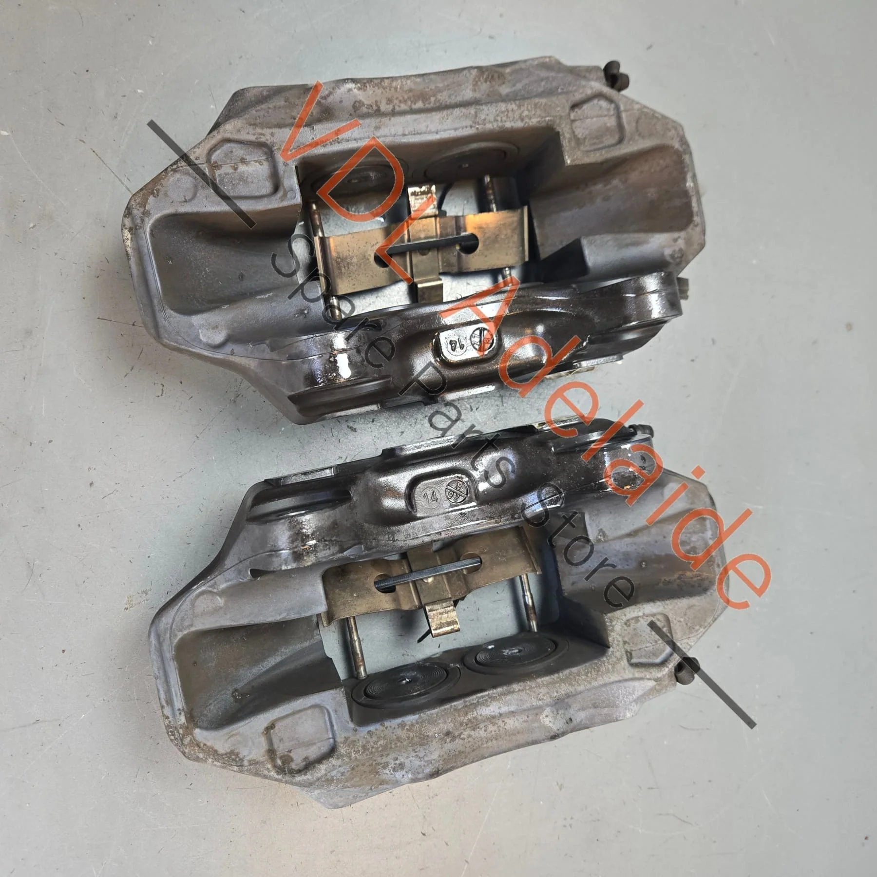 VW Touareg 7P 2011-2018 4x Piston Front Brake Caliper Set Pair Left & Right for 330mm rotor 7L6615149A 7L6615150A - Image 2