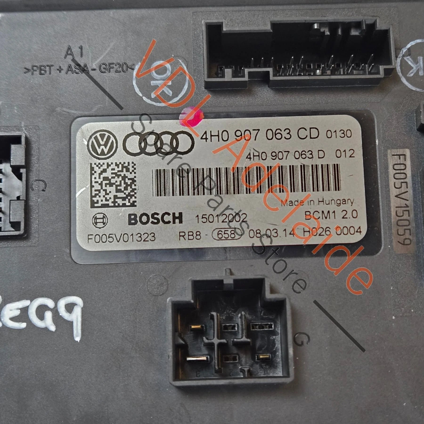 VW Touareg 7P BCM1 2.0 Body Control Module 4H0907063CG 4H0907063CD 4H0907063D - Image 2