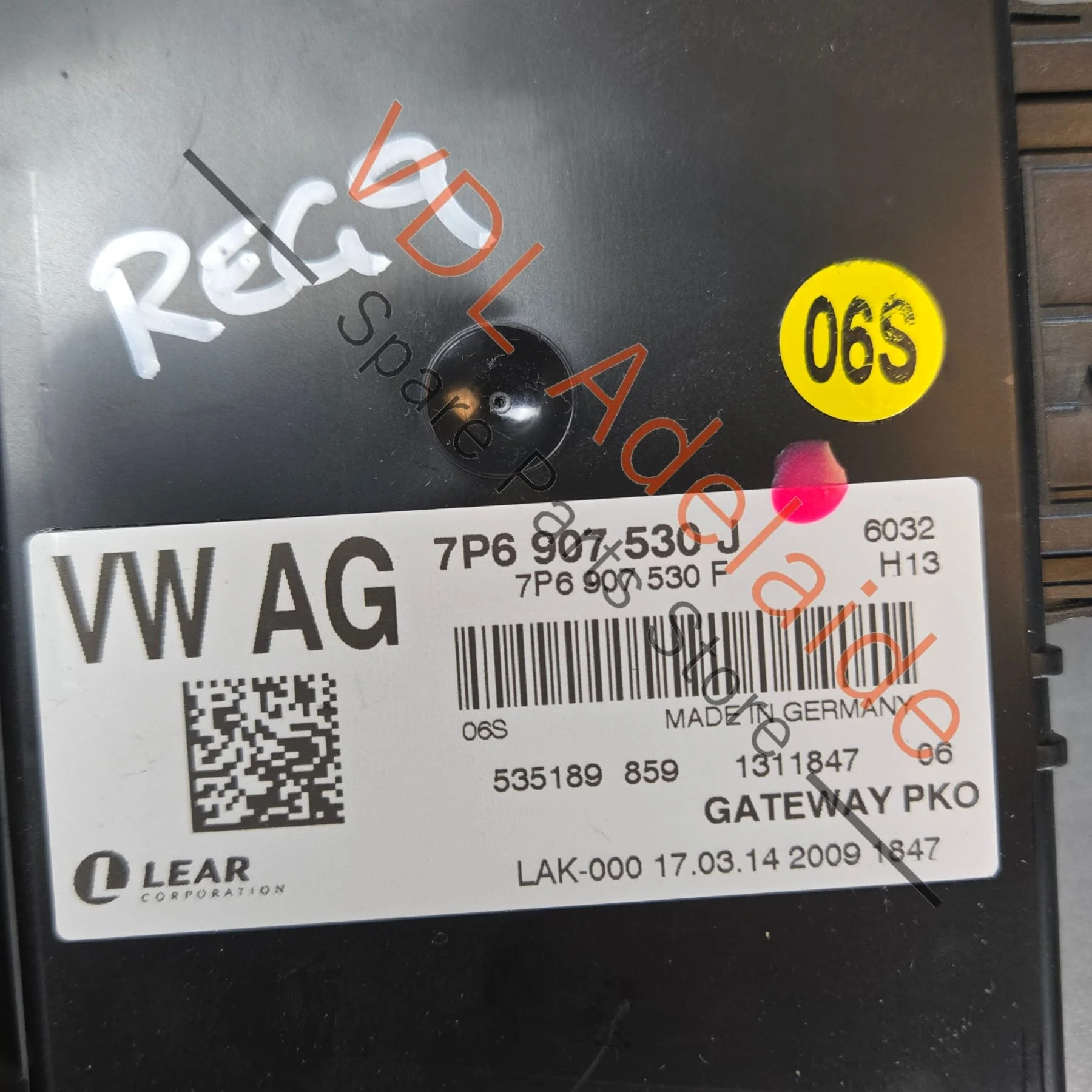 VW Touareg 7P CRCA V6 ECU & Key Set incl Steering Lock & BCM2 7P0907401F 7P1907401D 7P6907530J 4H0907064EM - Image 5