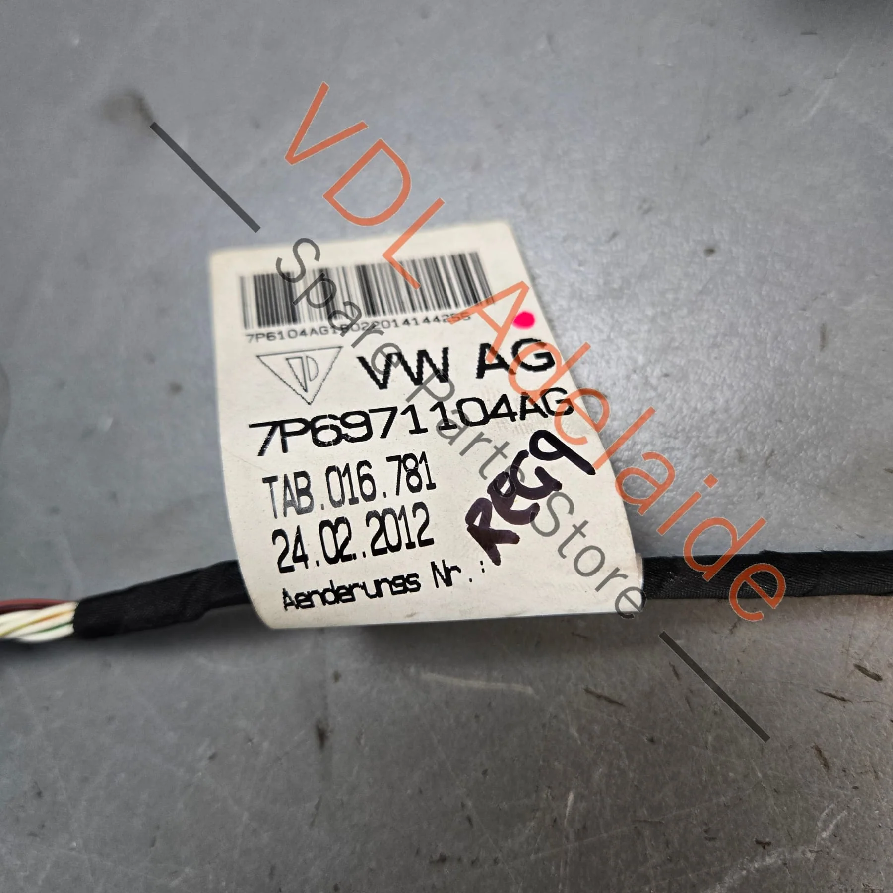 VW Touareg 7P Rear Bumper Wiring Harness Cable for Parking Sensors 7P6971104AG - Image 2