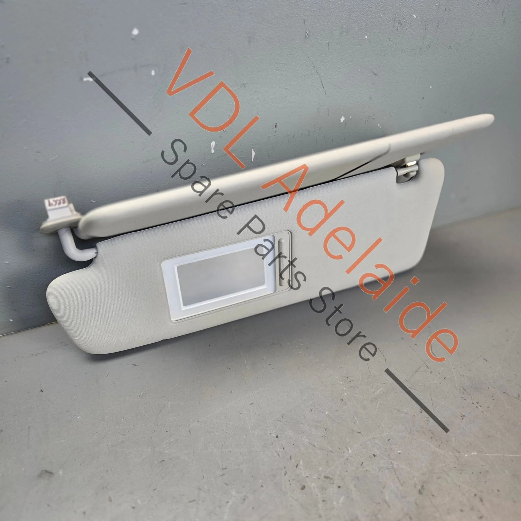 VW Touareg 7P Left Side Double Sun Visor Pearl Grey 7P0857551D 2F4