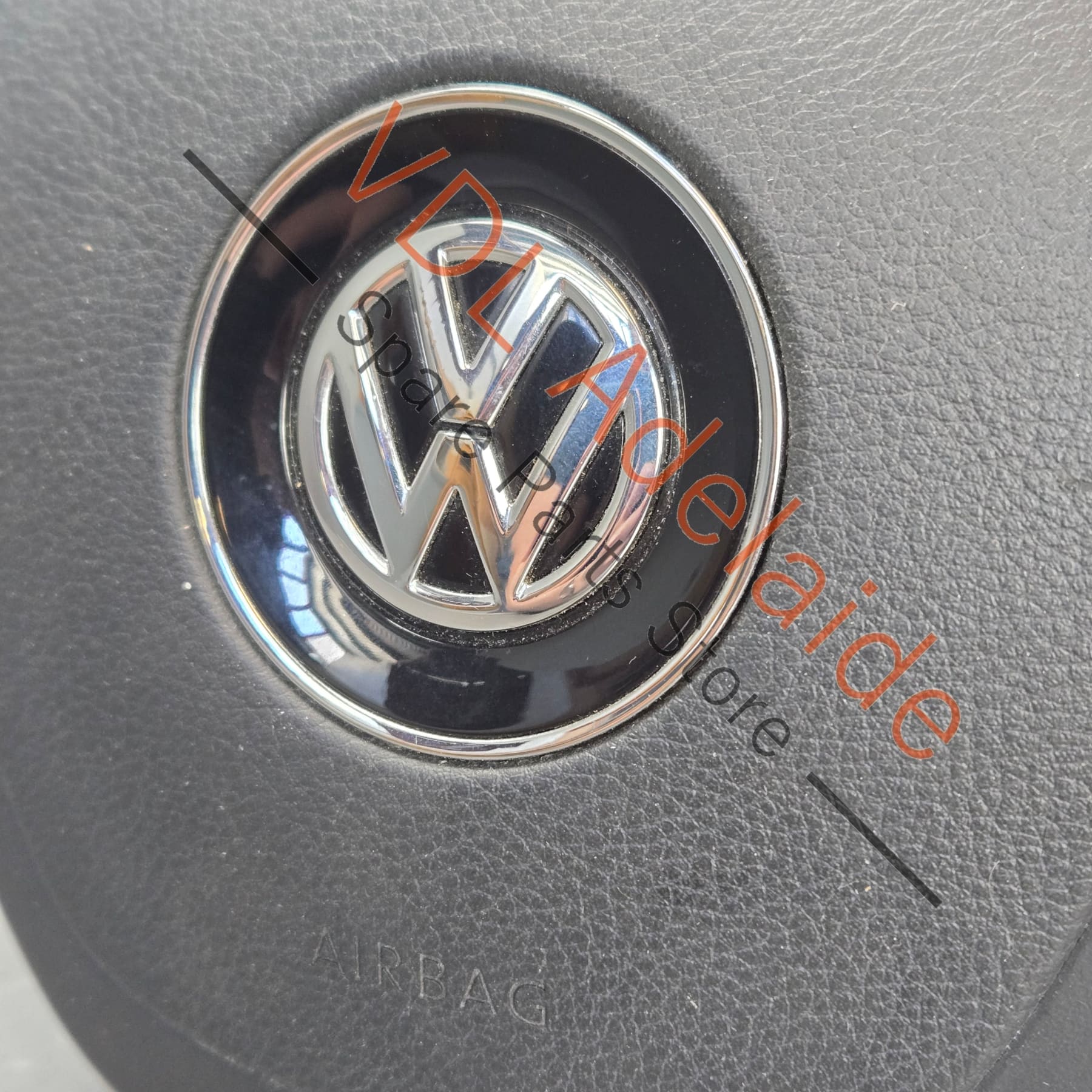 VW Touareg 7P Steering Wheel Airbag 7P6880201K Black - Image 3