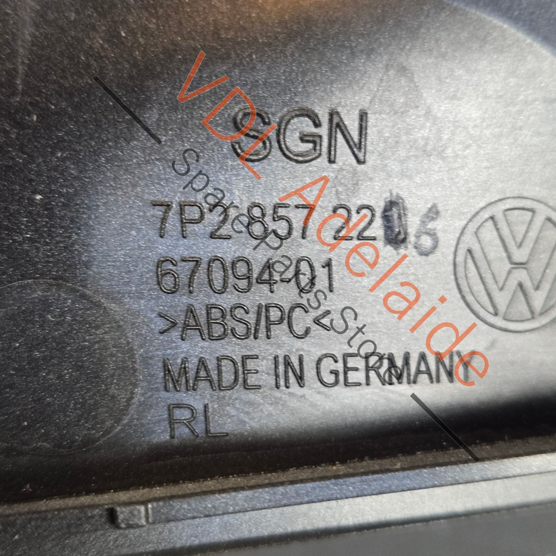 VW Touareg 7P Trim Surround for Dash Cluster RHD 7P2857109B 7P2857226B Aluminium Matt - Image 7
