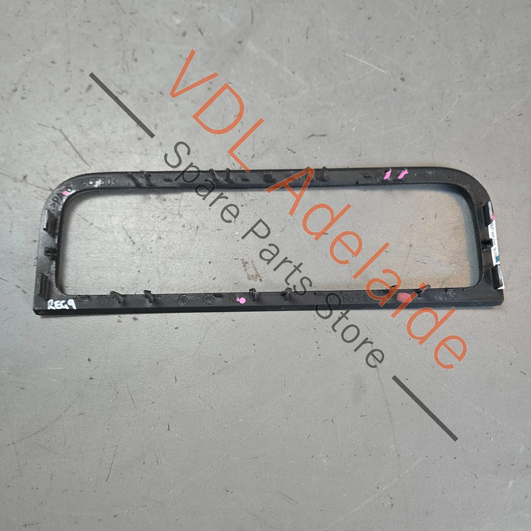 VW Touareg 7P A/C Switch Surround Trim 7P2863100K MN3 Vavona Brown Woodgrain RHD - Image 3