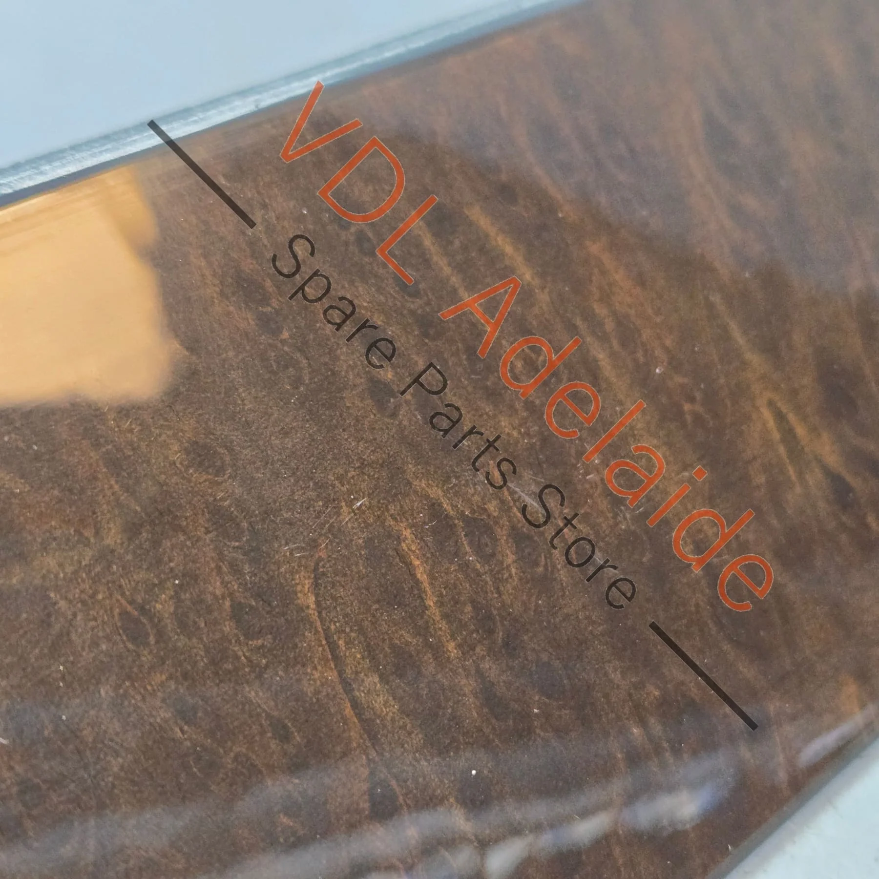VW Touareg 7P Dash Inlay Trim 7P2858418G MN3 Vavona Brown Woodgrain RHD - Image 2