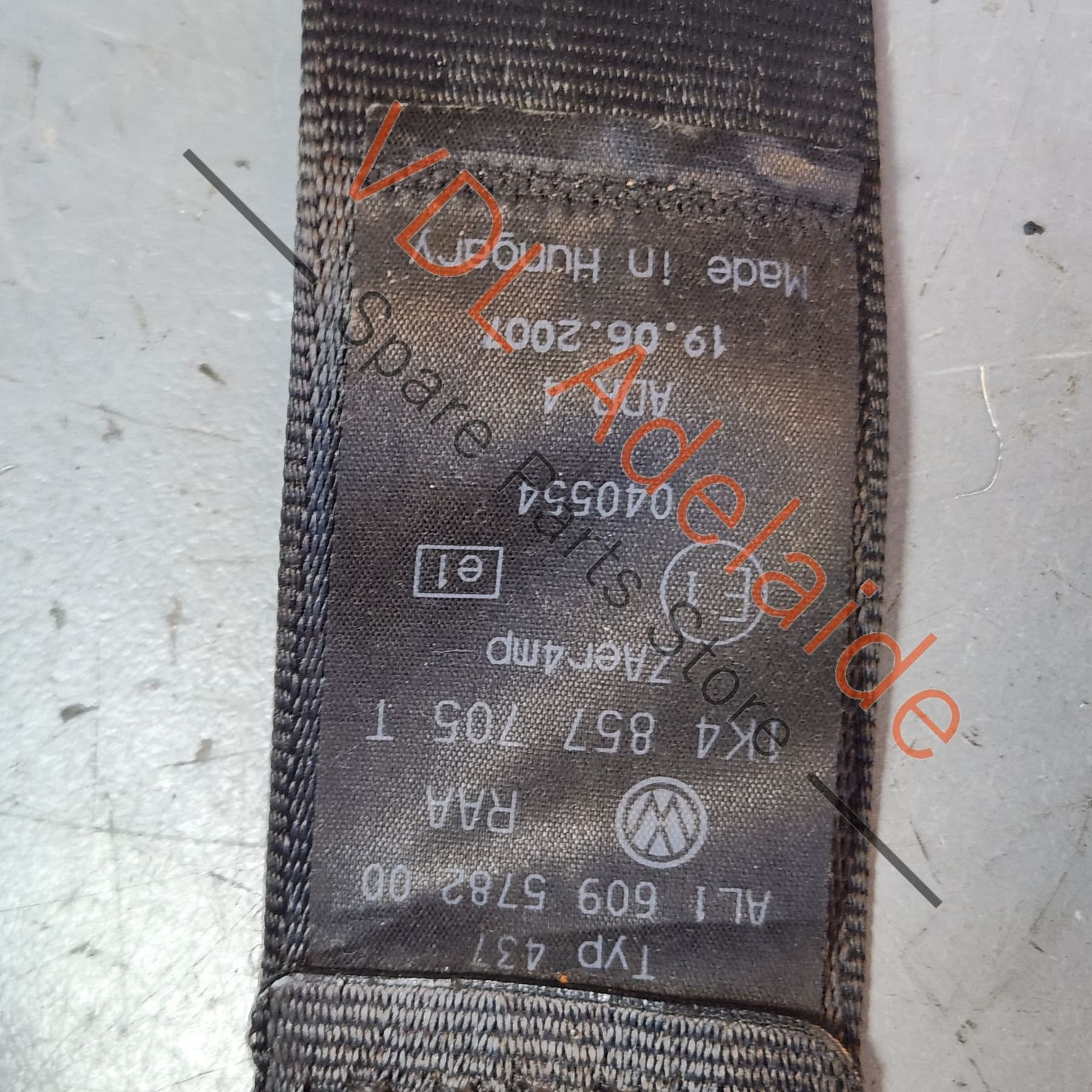 VW Golf MK5 Left Front Seatbelt 1K4857705T 1K4857705AT RAA Suit 4dr RHD vehicles - Image 2