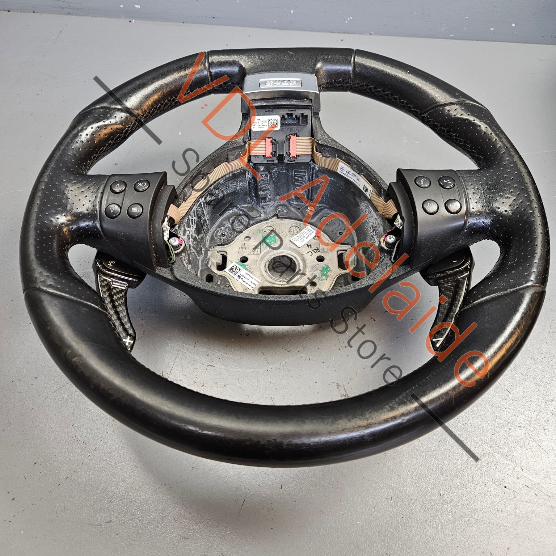 VW Golf Mk5 R32 Steering Wheel Flat Bottom Leather Multifunction 1K0419091GT TVJ - Image 8