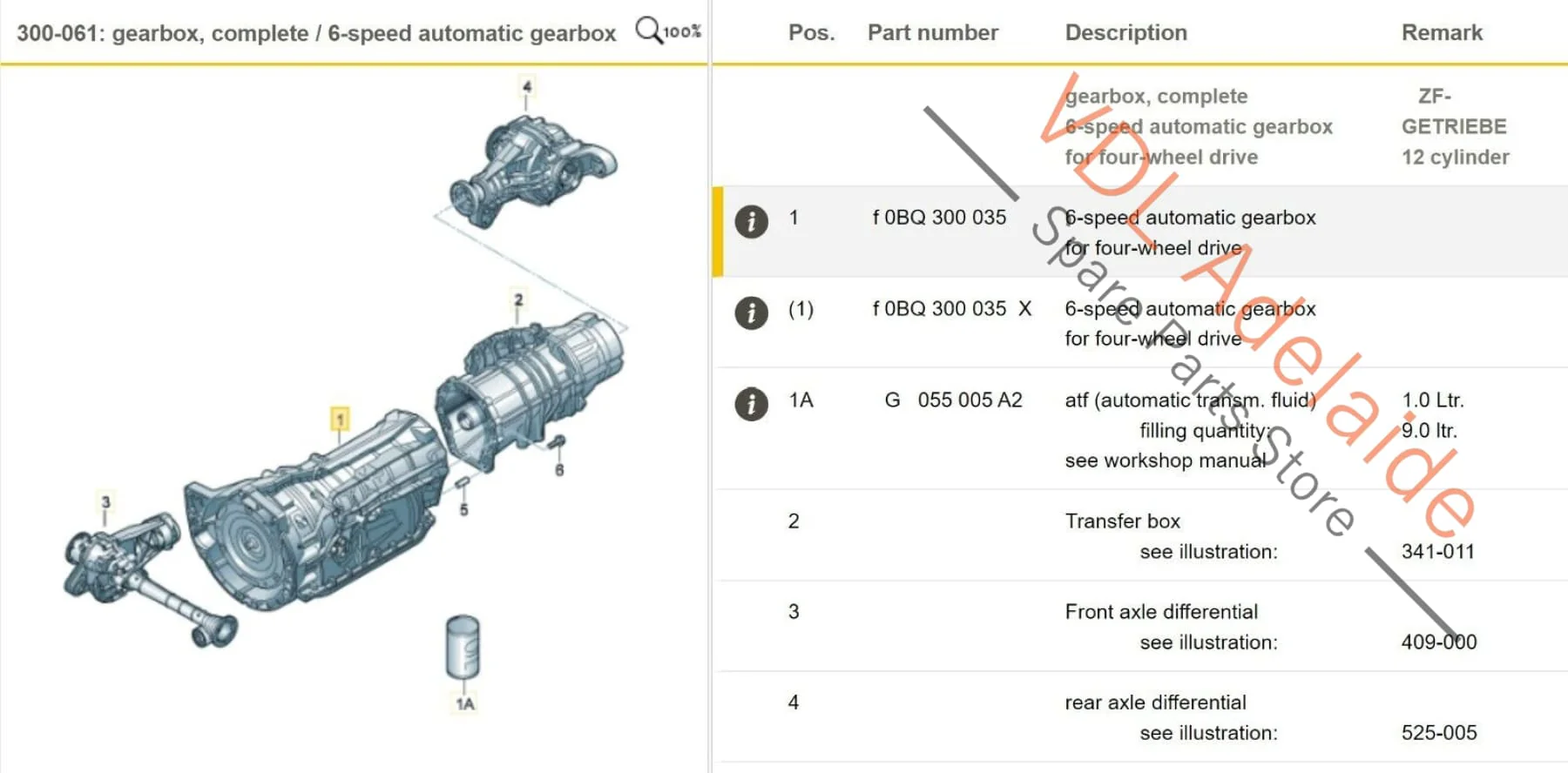 Audi Q7 6.0 V12 6 Speed Auto Automatic Transmission Gearbox GETRIEBE KMT - Image 3