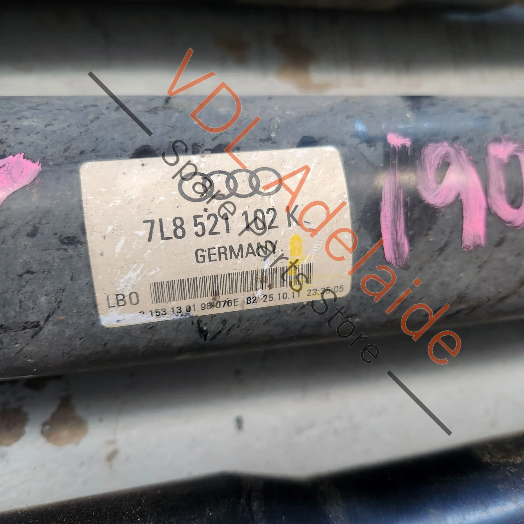 Audi Q7 V12 6.0L Cardan Propeller Tail Shaft 7L8521102K