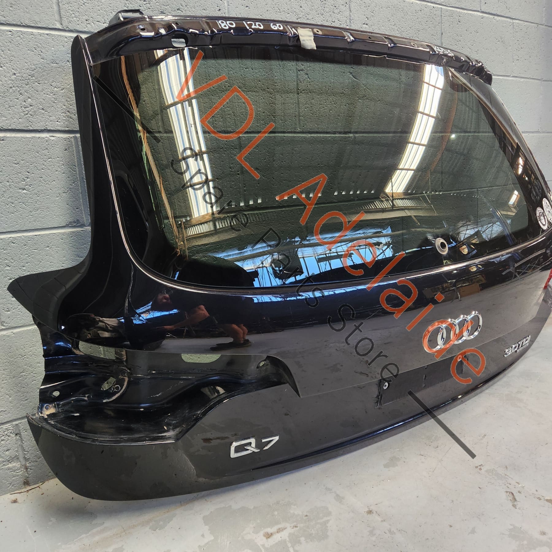Audi Q7 4L Rear Hatch Boot Trunk Door Shell Panel incl Glass 4L0827023B 4L0845501C NVB 2T2T Orca Black Metallic - Image 5