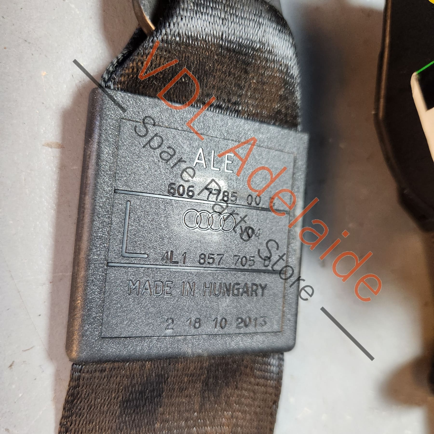 Audi Q7 4L Front Left Seatbelt Seat Belt 4L1857705D - Image 4