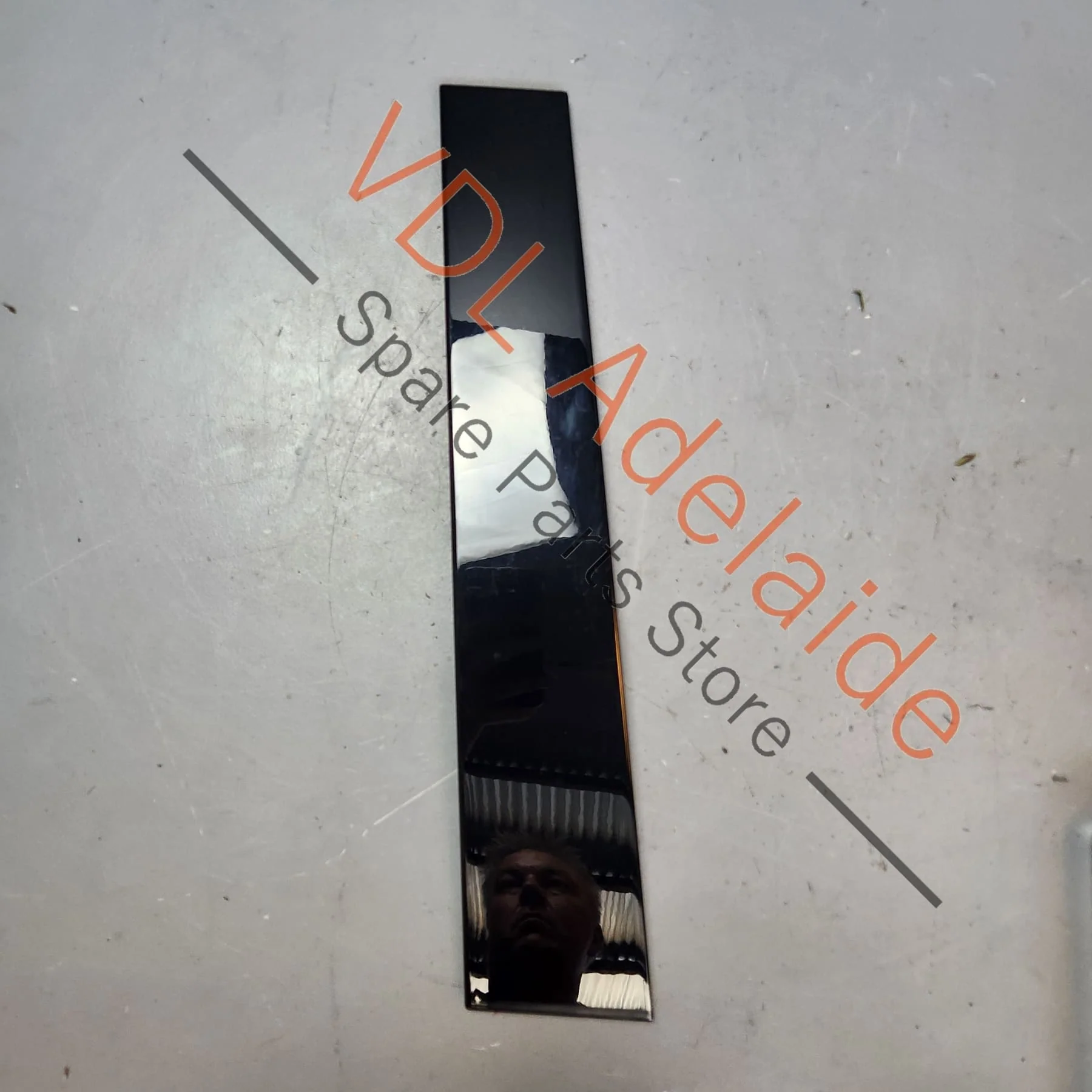 Audi Q7 Right Rear Door B Pillar Exterior Trim Gloss Black 4L0839902 Y9B - Image 5