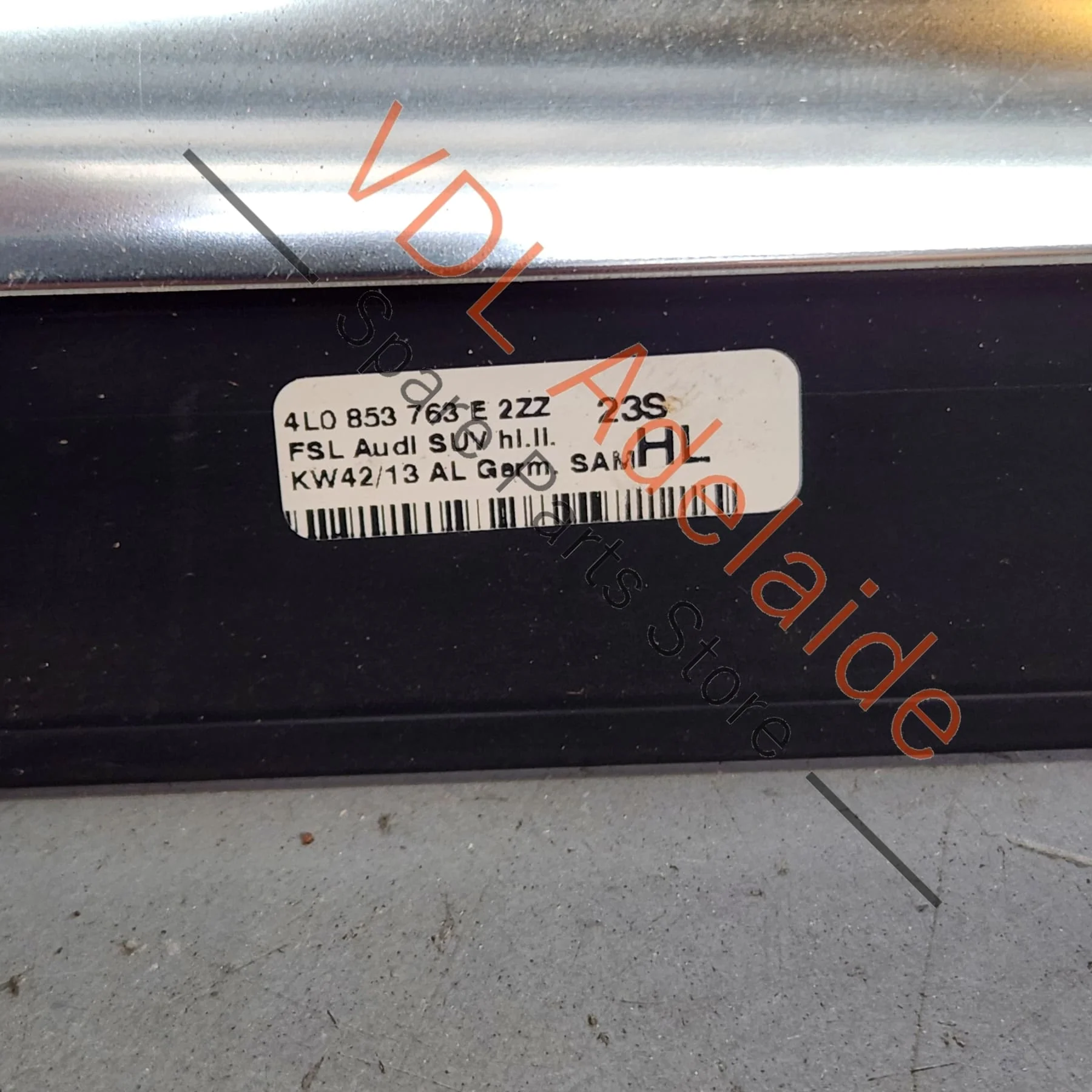 Audi Q7 4L Exterior Window Seal Strip Moulding Chrome Trim Left Rear 4L0853763E 2ZZ - Image 3