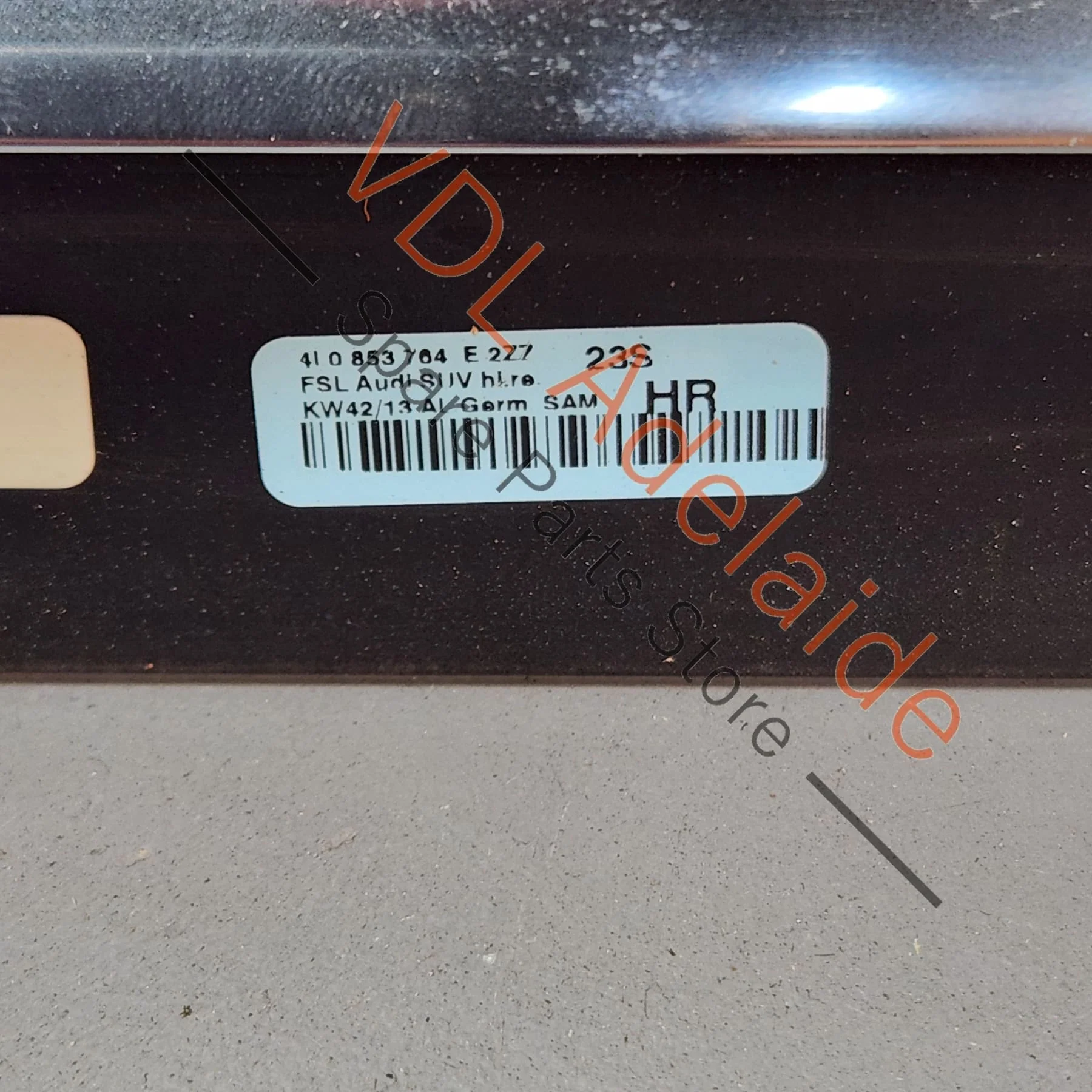 Audi Q7 4L Exterior Window Seal Strip Moulding Chrome Trim Right Rear 4L0853764E 2ZZ - Image 3