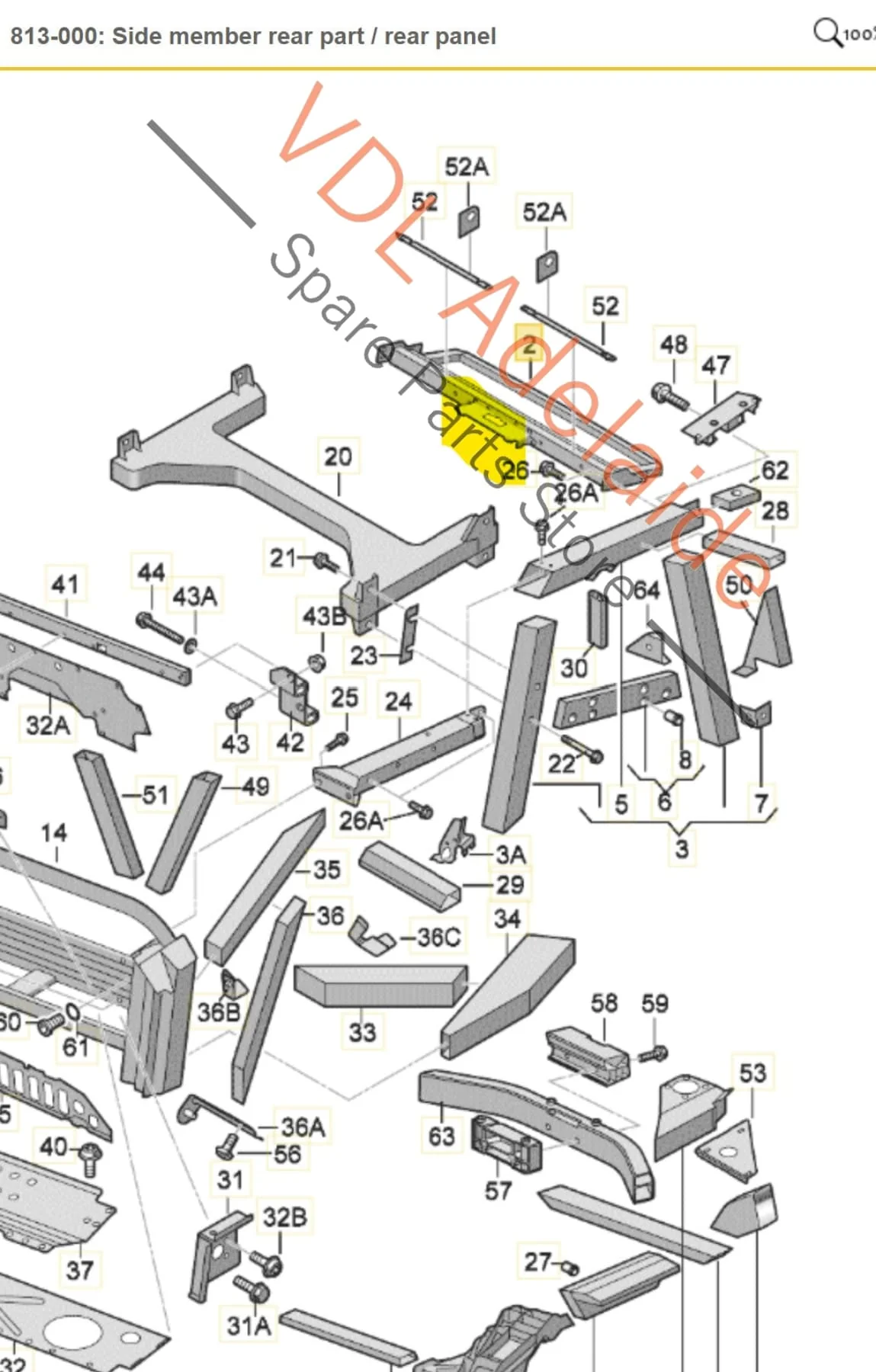 Audi R8 42 Rear Carrier Striker Plate 420814291D 420813787 - Image 2