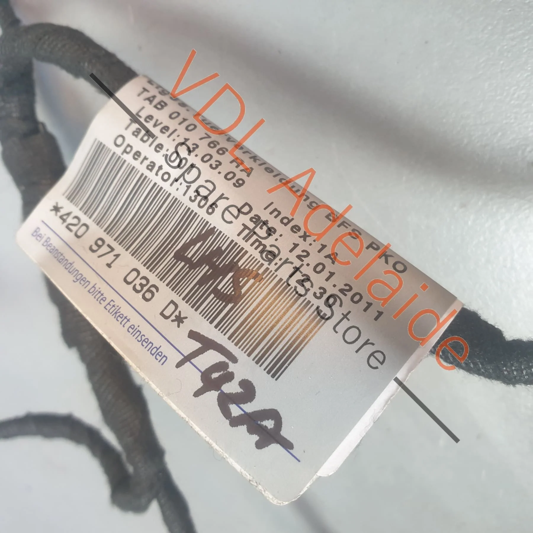 Audi R8 42 Passenger Side Door Wiring Harness 420971036D - Image 3