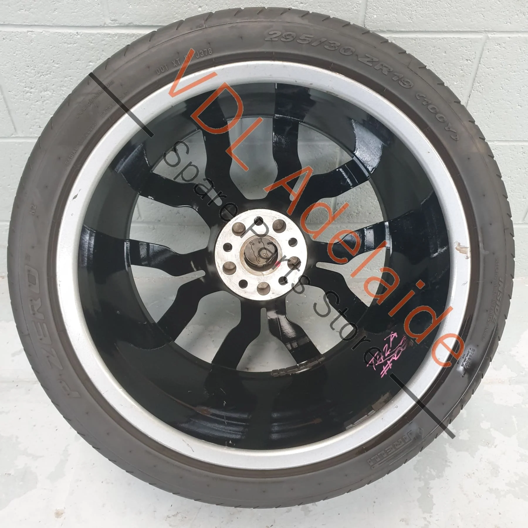 1x Audi R8 Genuine 19 x 8.5 Front Alloy Wheel 10 Spoke Y Design Gloss Black 420601025AK - Image 10