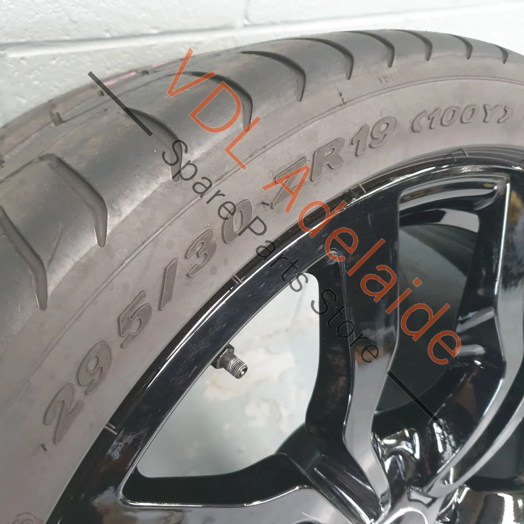 1x Audi R8 Genuine 19 x 8.5 Front Alloy Wheel 10 Spoke Y Design Gloss Black 420601025AK - Image 5
