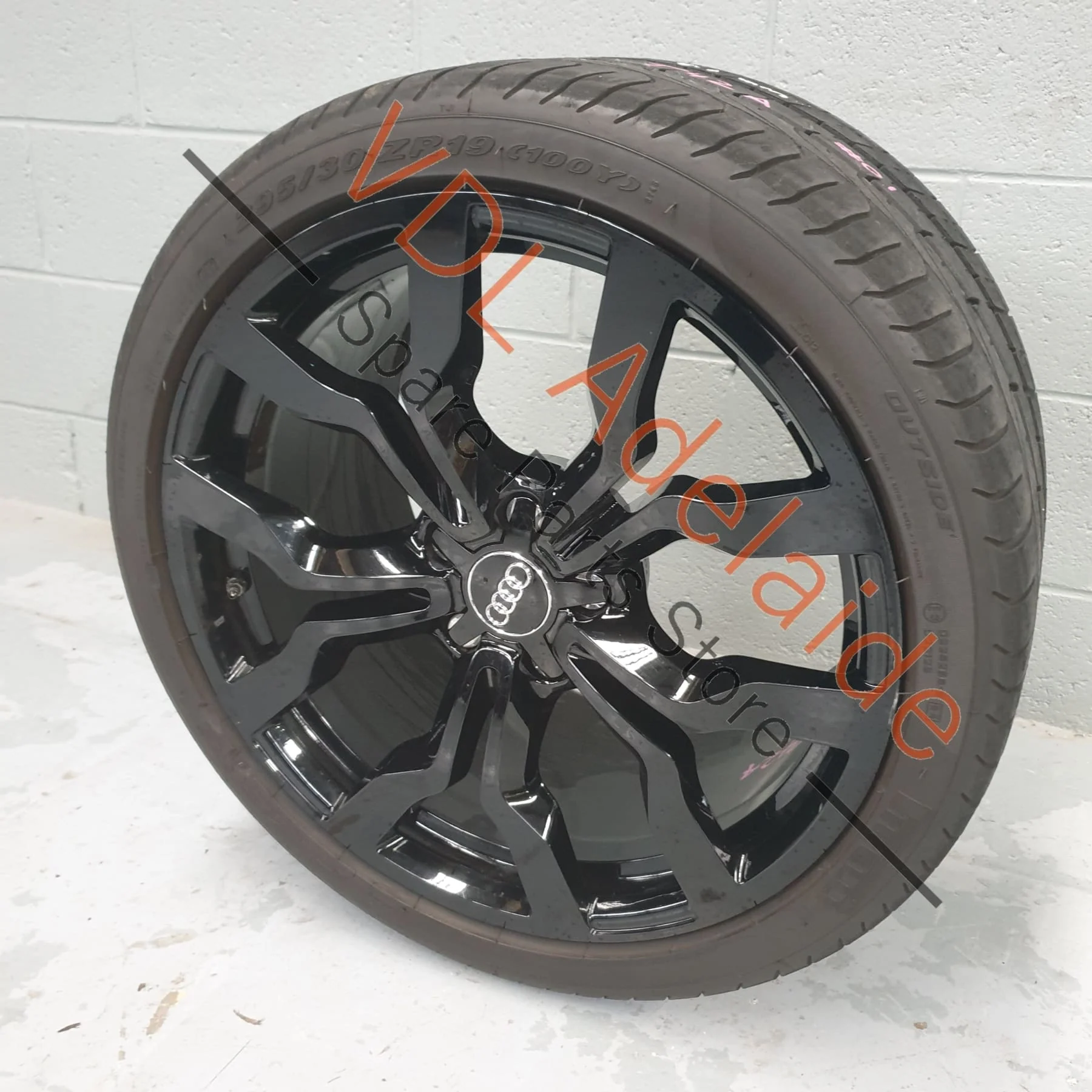 1x Audi R8 Genuine 19 x 11 Alloy Wheel 10 Spoke Y Design Gloss Black 420601025AL